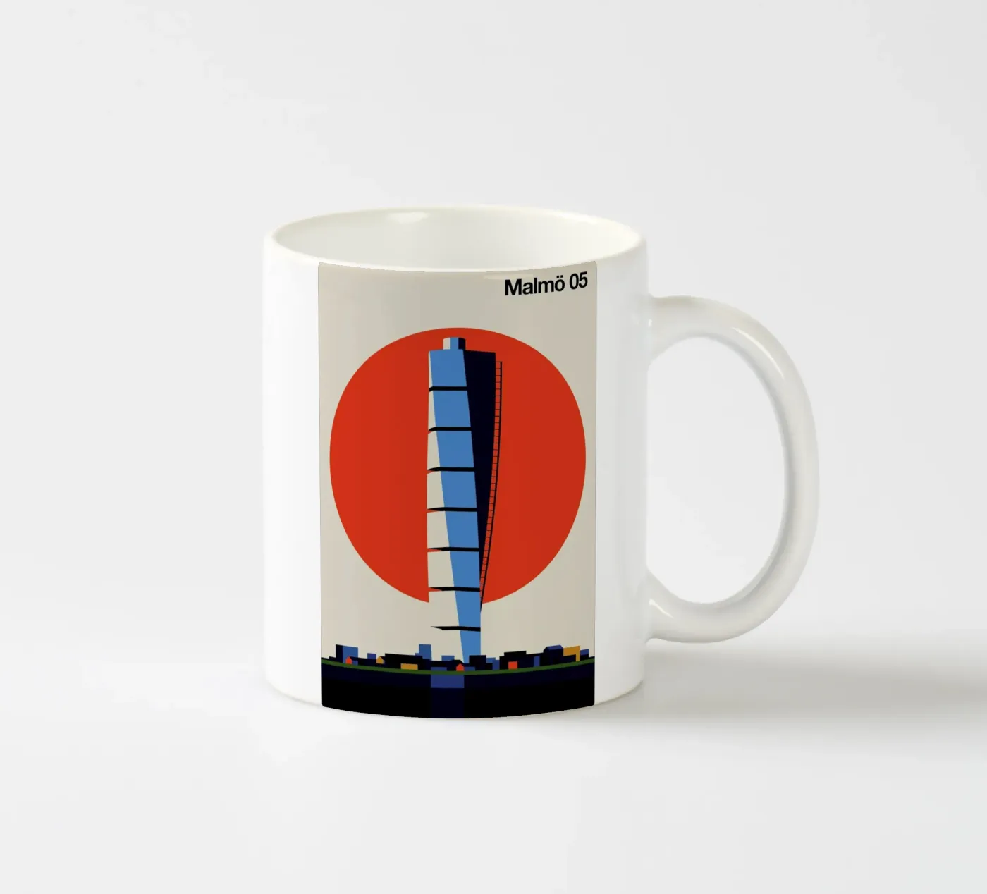 Malmo 05 ceramic mug by Bo Lundberg