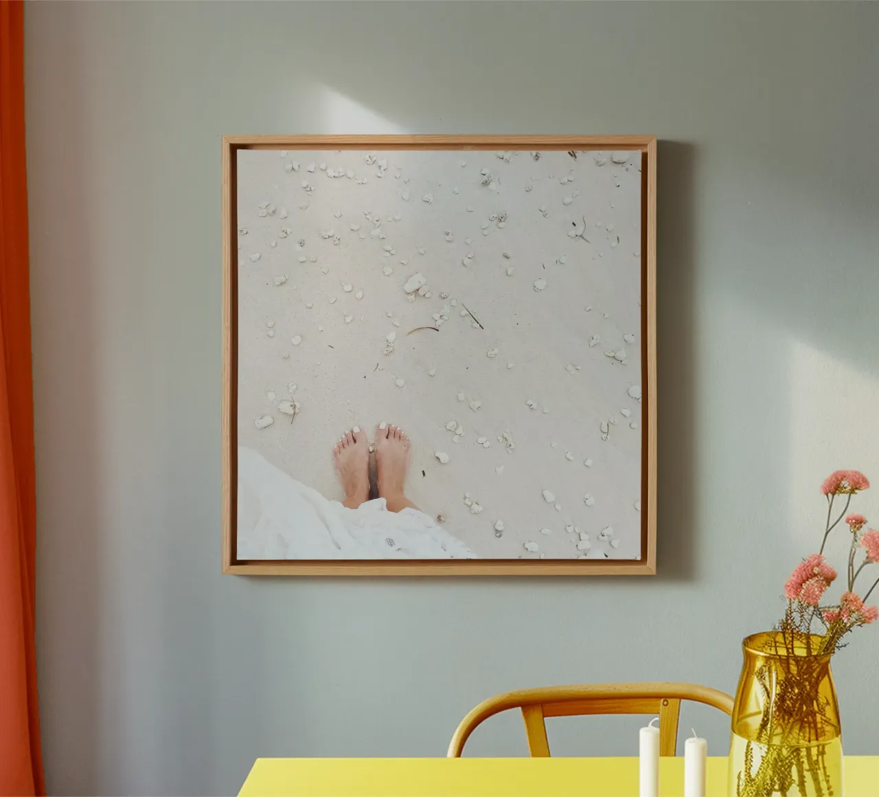 Quiete rustica tela con Cornice a cassetta da PhotoVibe Decor