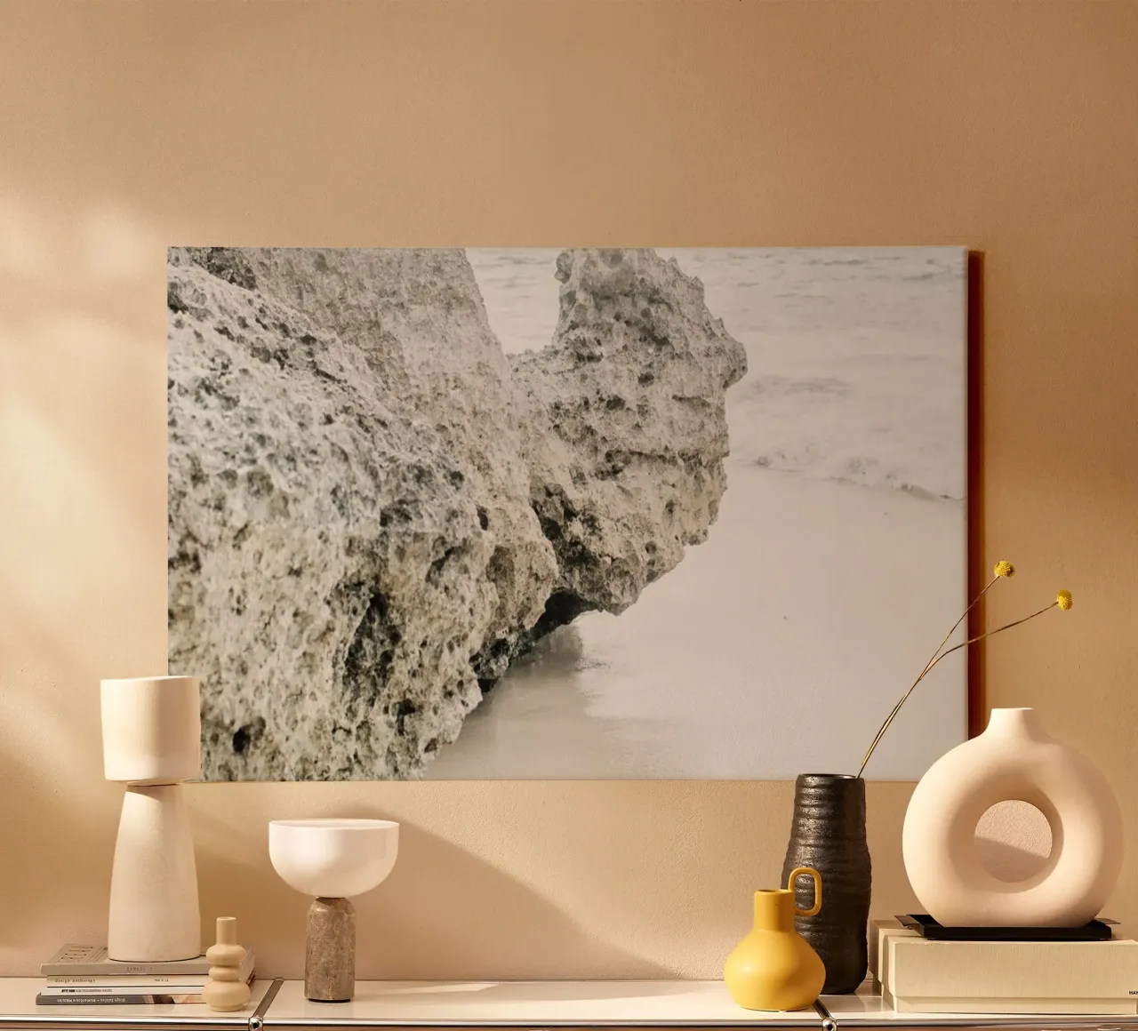 Quiete rustica tela con Cornice a cassetta da PhotoVibe Decor