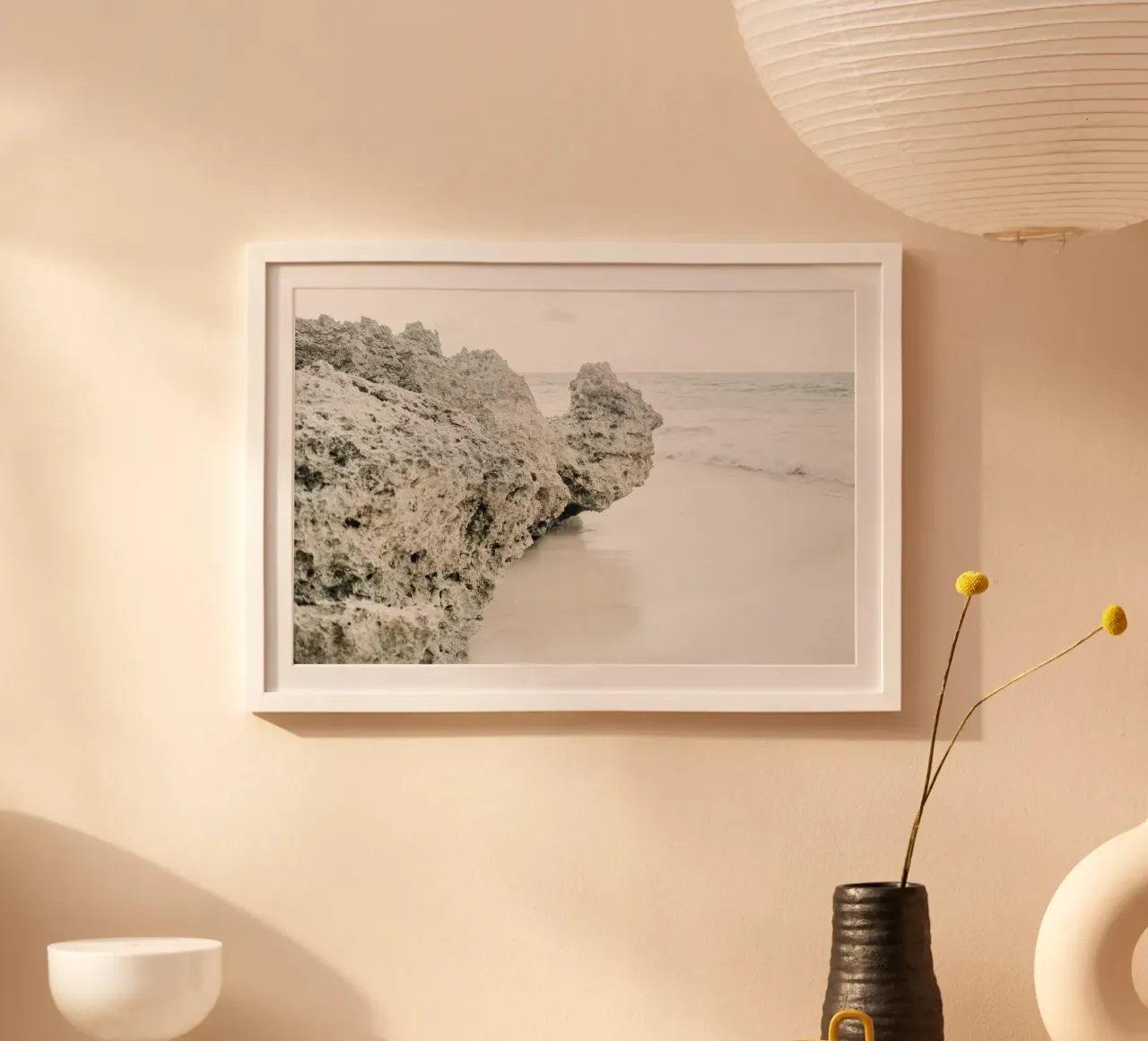 Quiete rustica poster con telaio in plastica da PhotoVibe Decor