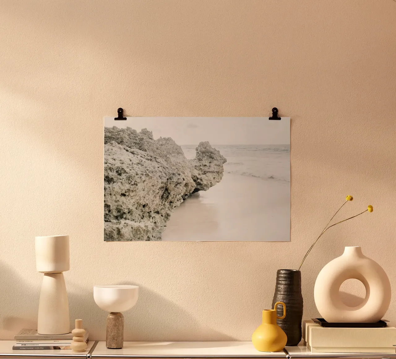 Quiete rustica poster con telaio in plastica da PhotoVibe Decor