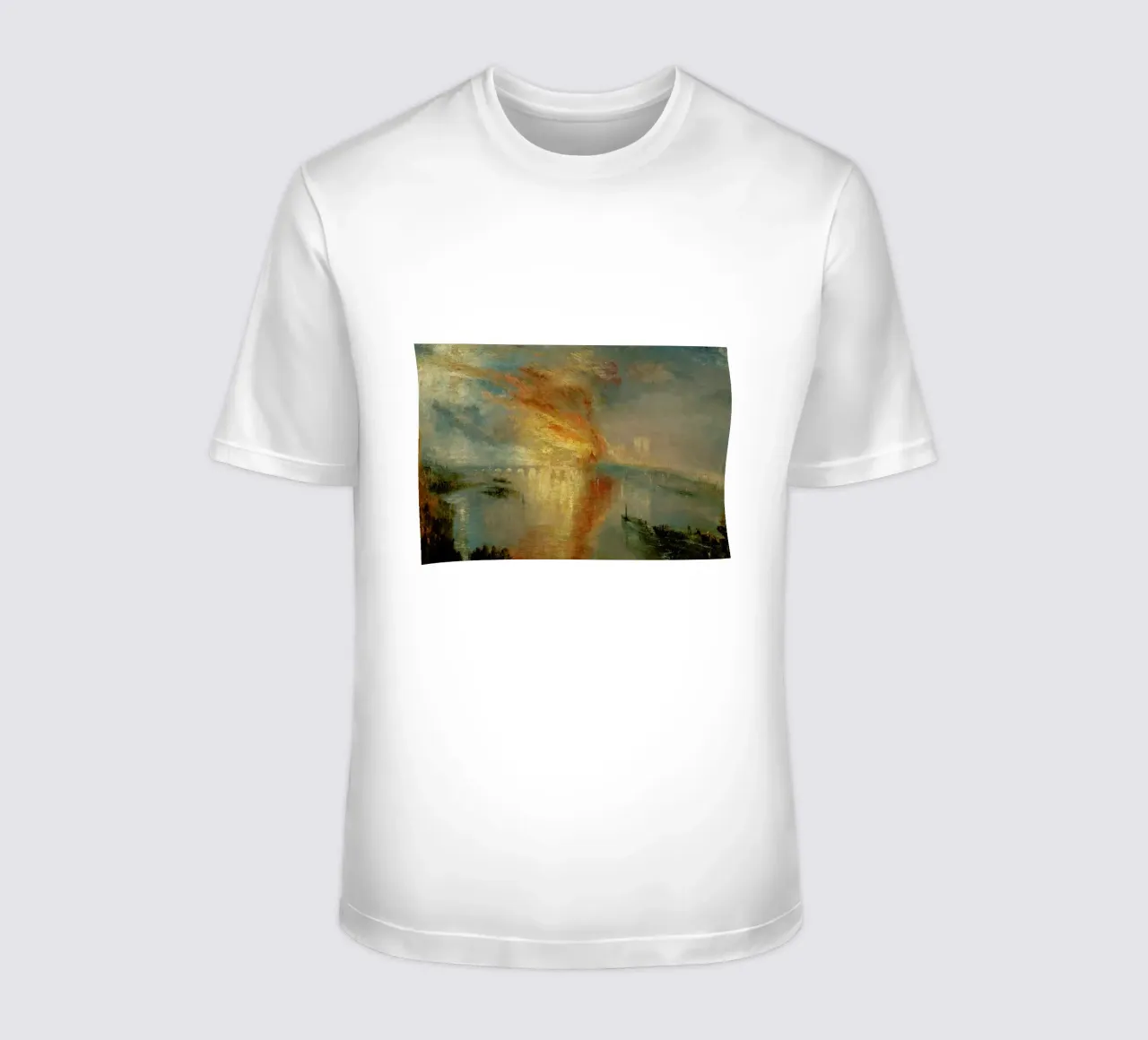Turner - The Burning Of The Houses Of Lords And Commons t-shirt da Vintage by JUNIQE