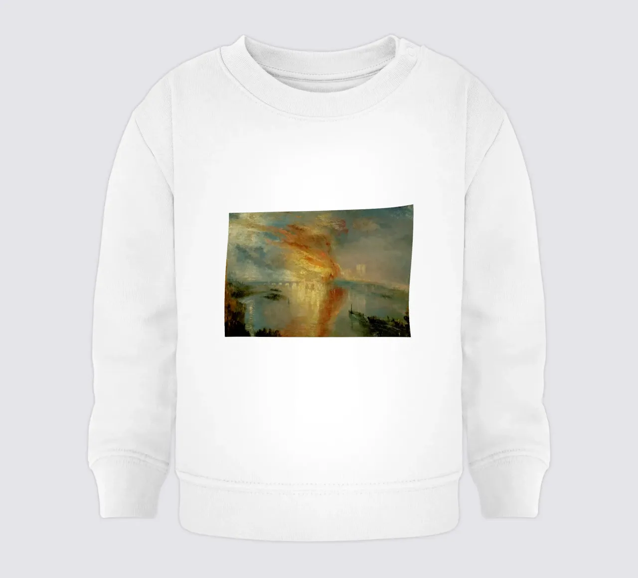 Turner - The Burning Of The Houses Of Lords And Commons felpa neonato da Vintage by JUNIQE