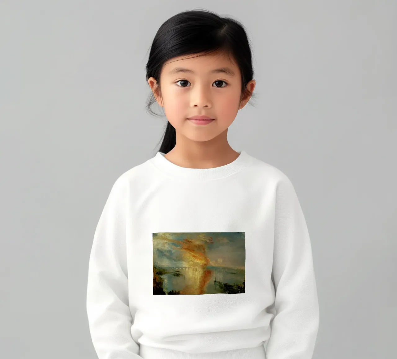 Turner - The Burning Of The Houses Of Lords And Commons felpa bambino da Vintage by JUNIQE
