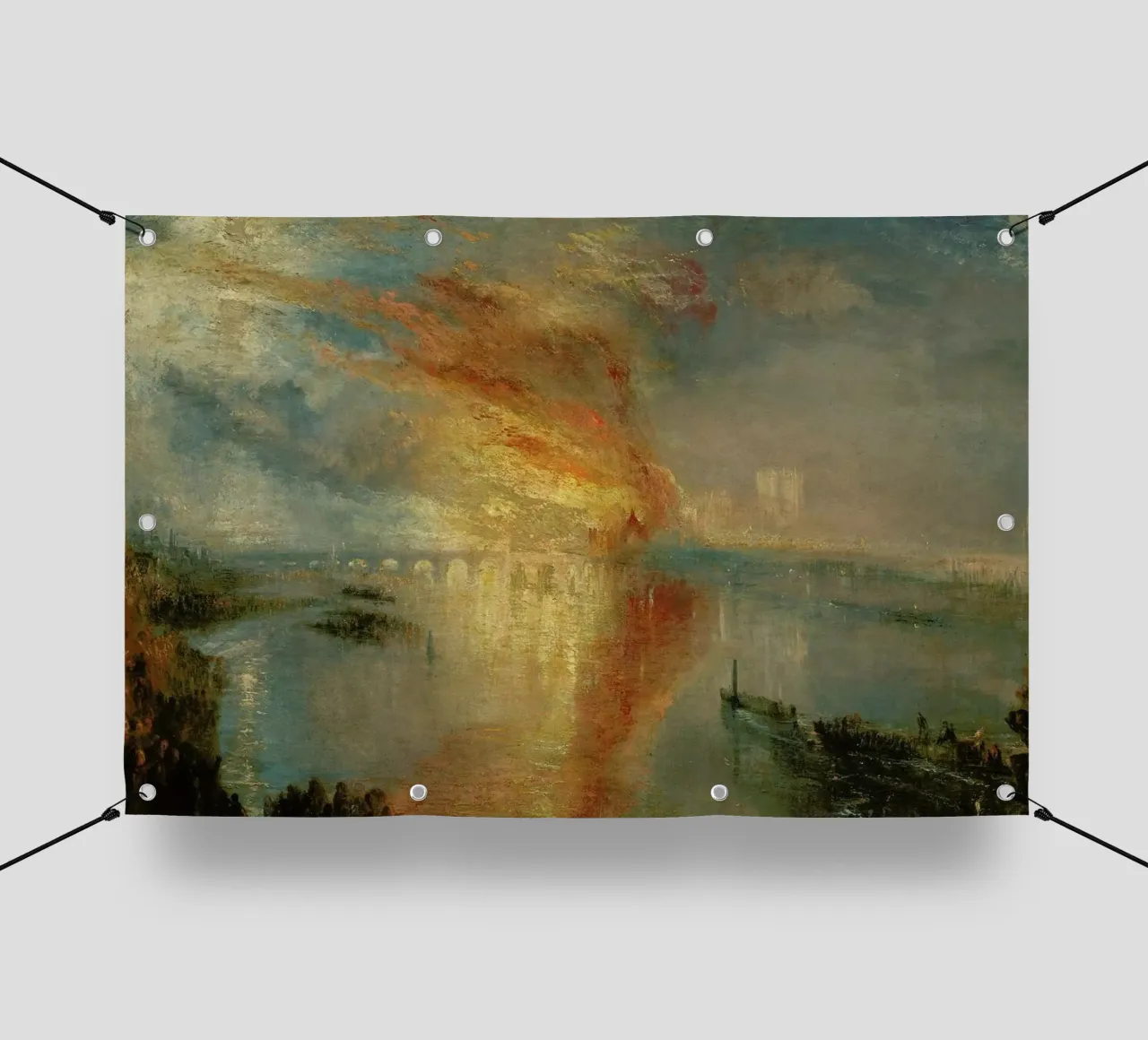 Turner - The Burning Of The Houses Of Lords And Commons telo in pvc da Vintage by JUNIQE