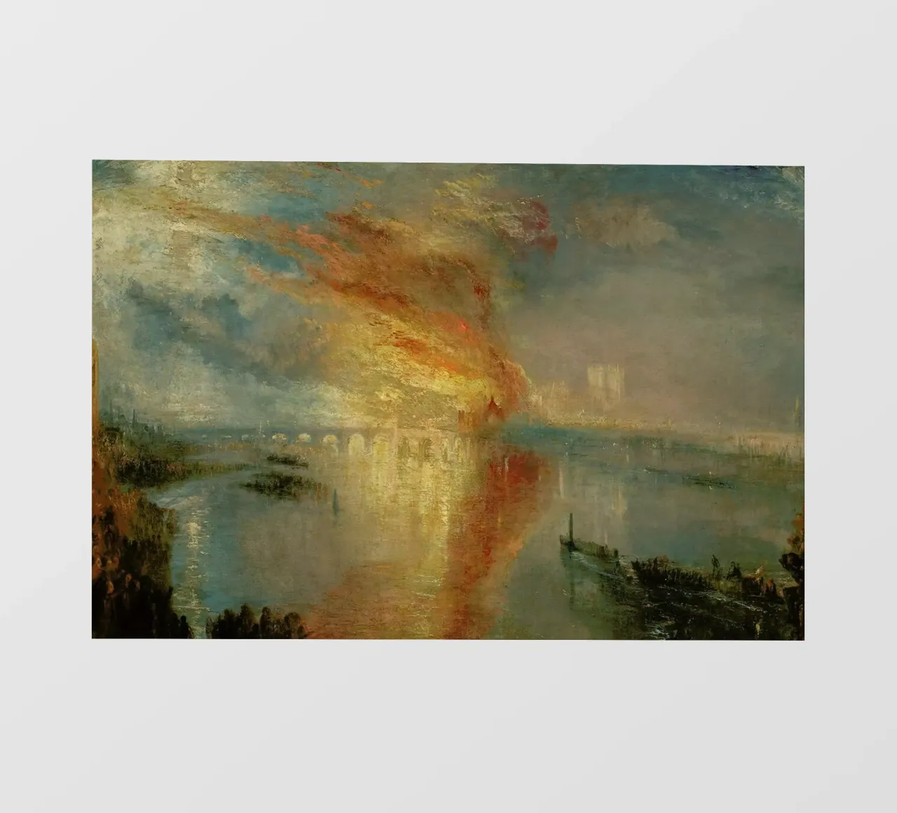 Turner - The Burning Of The Houses Of Lords And Commons telo in pvc da Vintage by JUNIQE