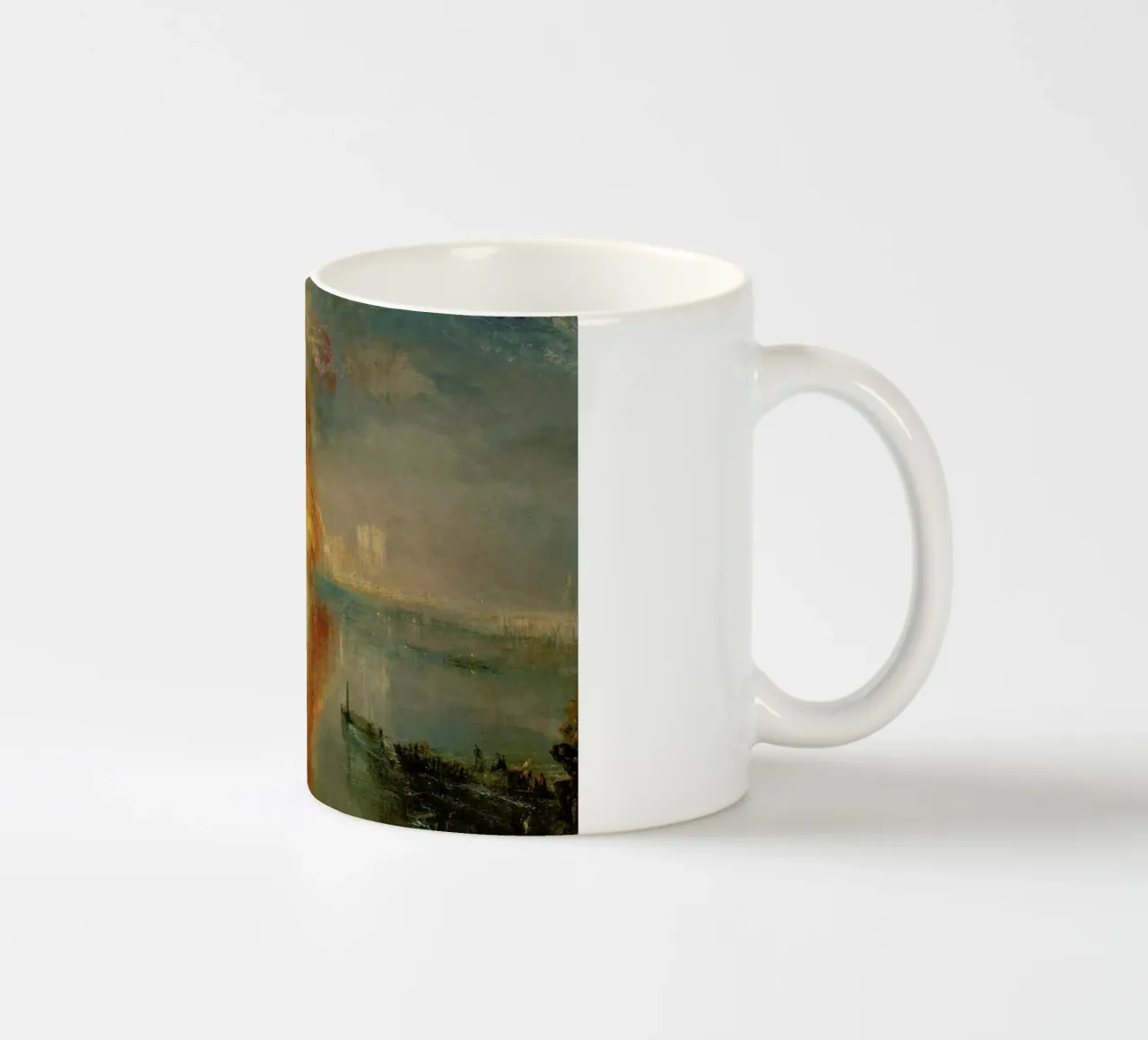 Turner - The Burning Of The Houses Of Lords And Commons tazza in ceramica da Vintage by JUNIQE