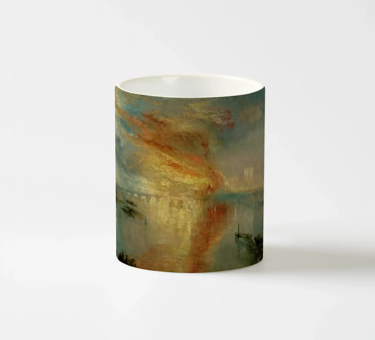 Turner - The Burning Of The Houses Of Lords And Commons tazza in ceramica da Vintage by JUNIQE