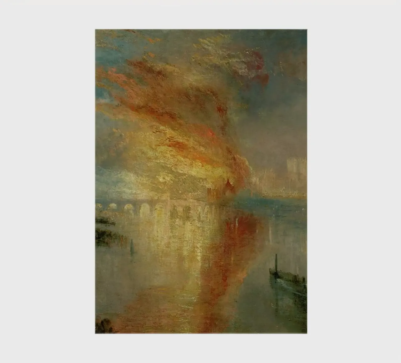 Turner - The Burning Of The Houses Of Lords And Commons diario da Vintage by JUNIQE