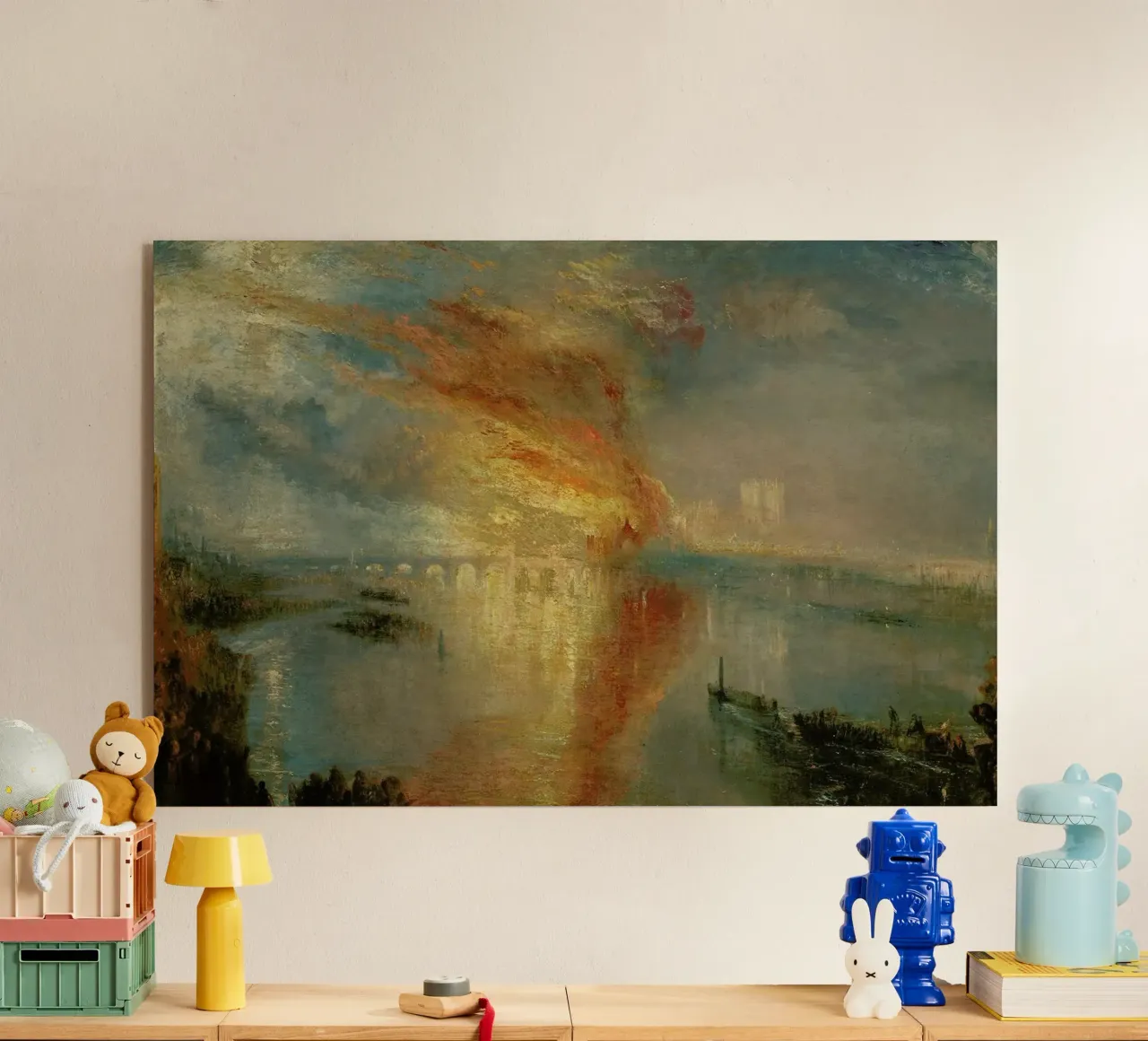 Turner - The Burning Of The Houses Of Lords And Commons plexiglass da Vintage by JUNIQE