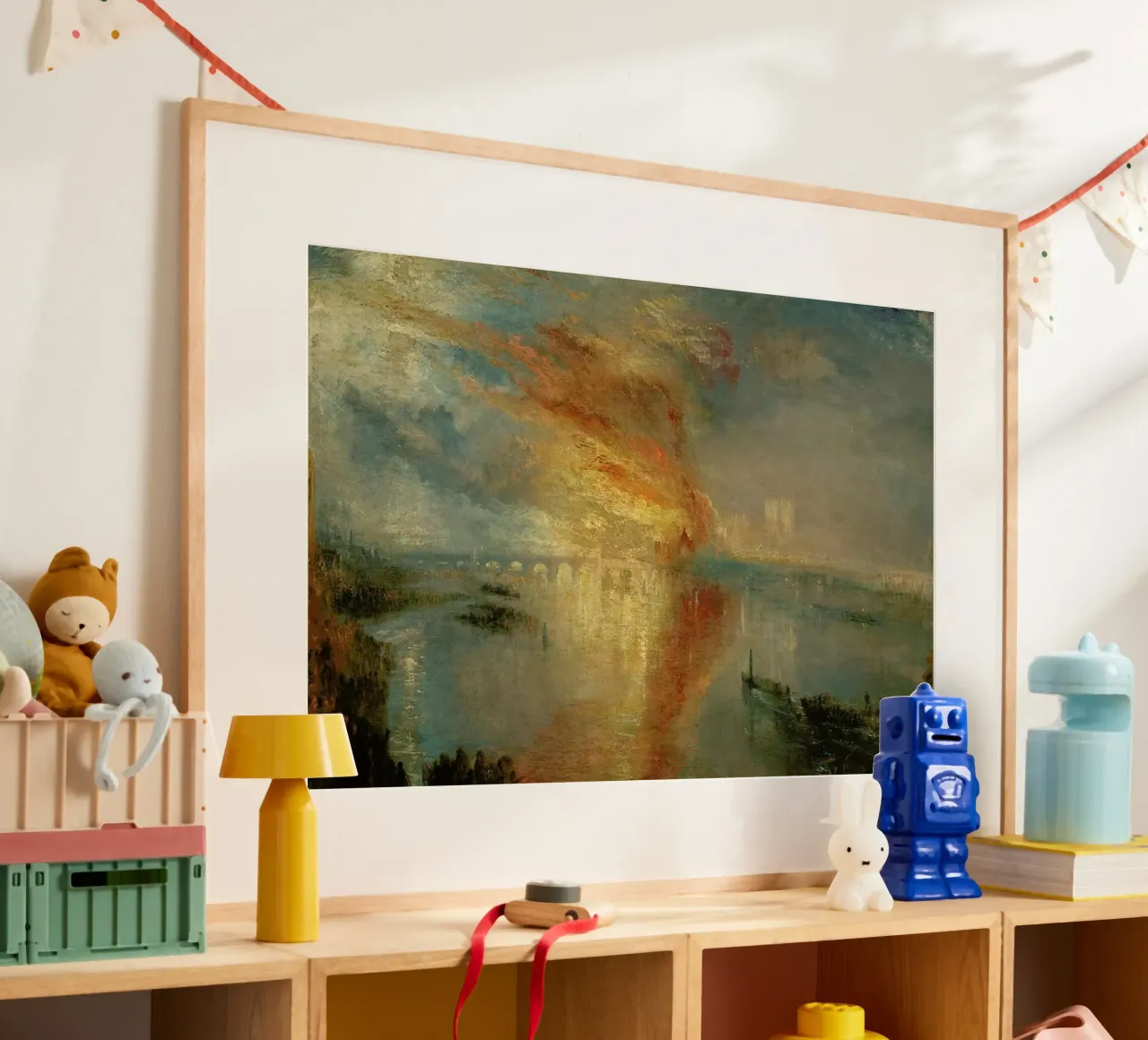 Turner - The Burning Of The Houses Of Lords And Commons carta hahnemühle da Vintage by JUNIQE