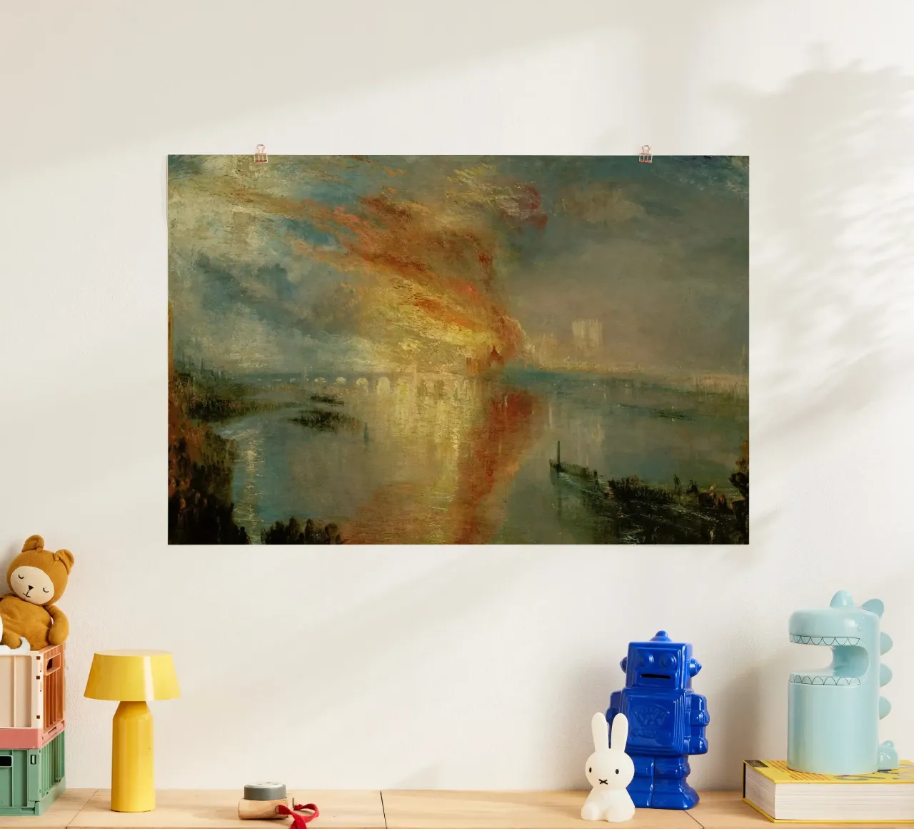 Turner - The Burning Of The Houses Of Lords And Commons carta hahnemühle da Vintage by JUNIQE