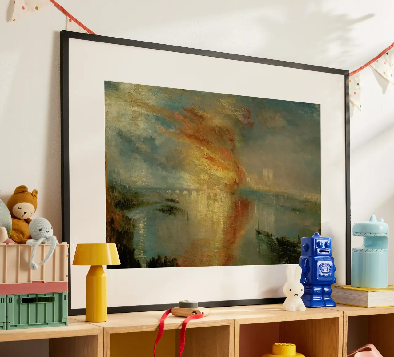 Turner - The Burning Of The Houses Of Lords And Commons carta hahnemühle da Vintage by JUNIQE