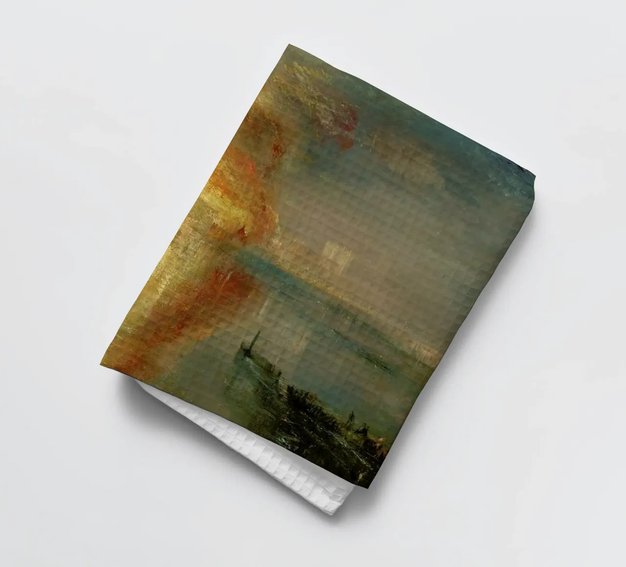 Turner - The Burning Of The Houses Of Lords And Commons canovaccio da cucina da Vintage by JUNIQE