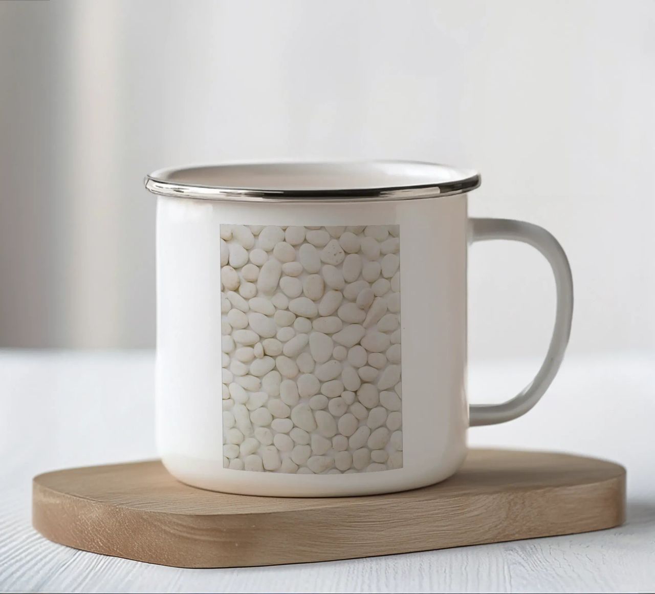 Quiete rustica tazza in smalto da PhotoVibe Decor