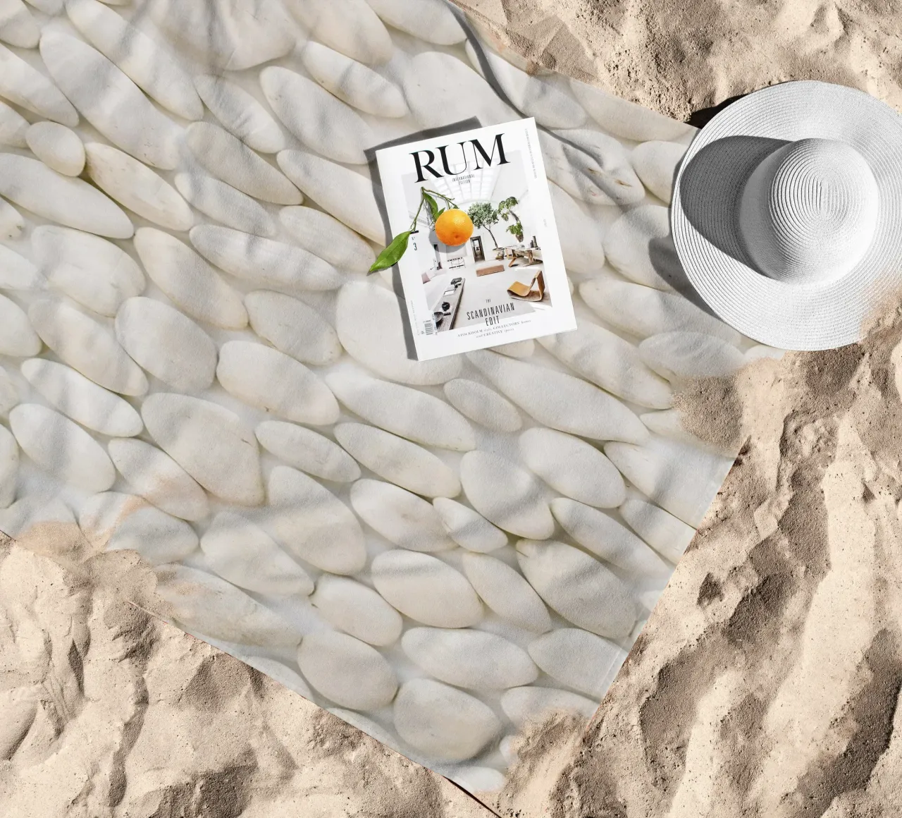 Quiete rustica telo mare da PhotoVibe Decor