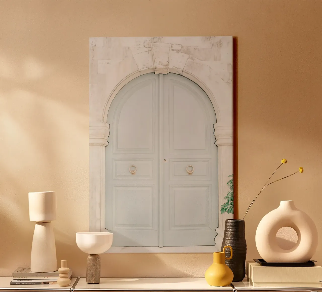 Quiete rustica tela con Cornice a cassetta da PhotoVibe Decor
