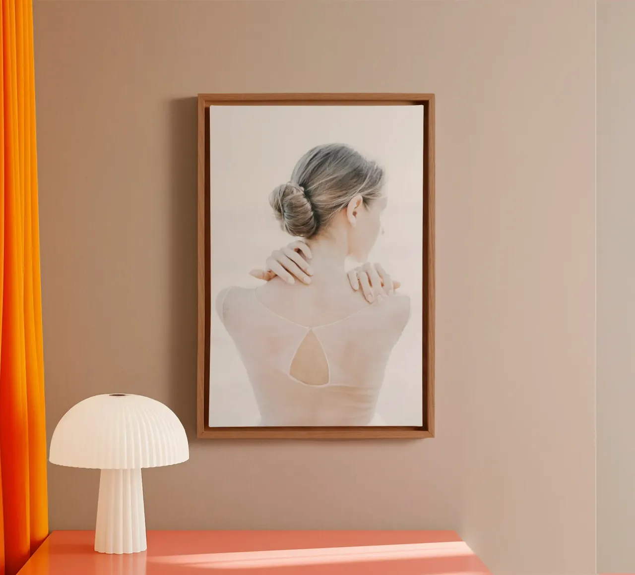 Quiete rustica tela con Cornice a cassetta da PhotoVibe Decor