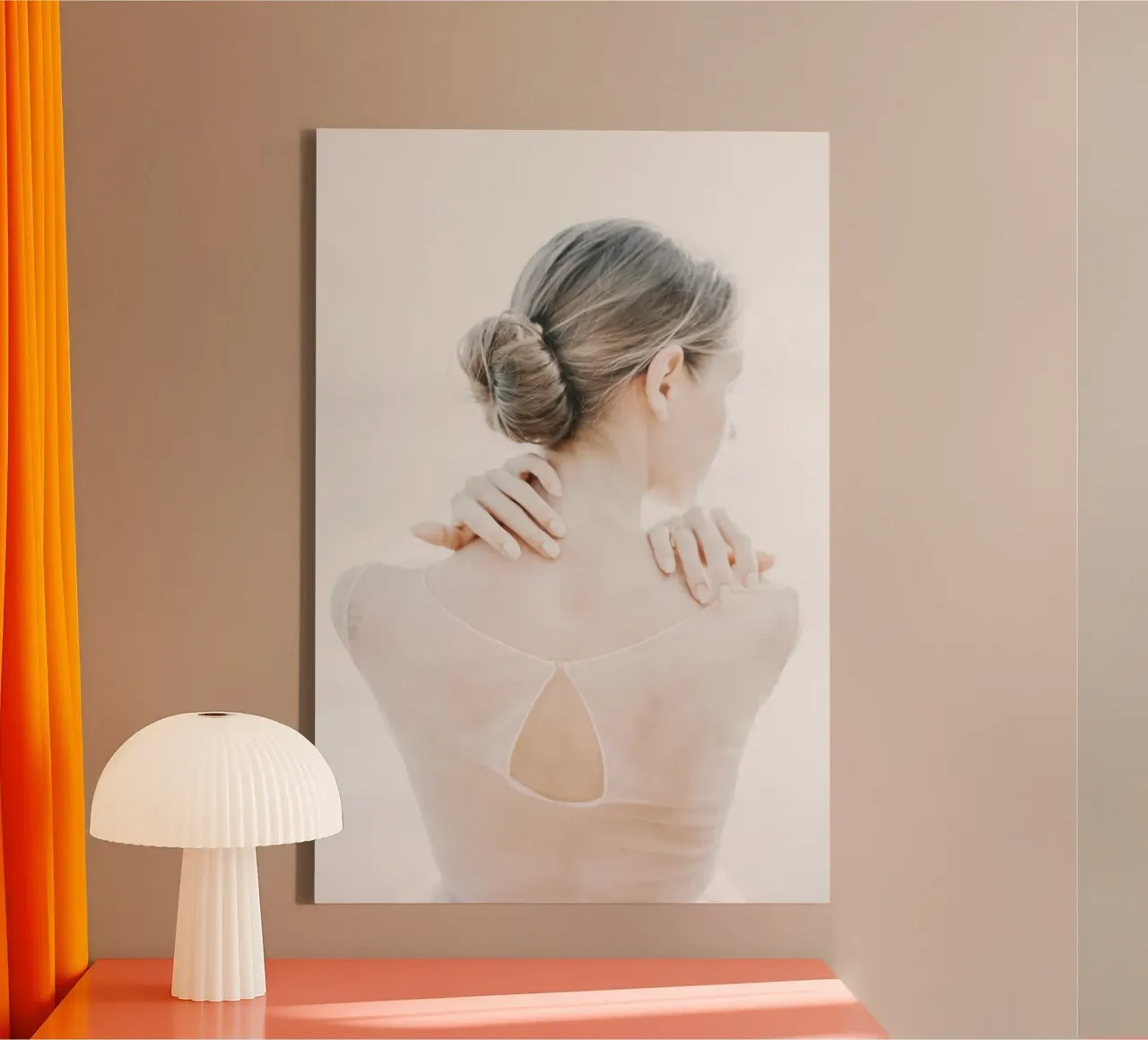 Quiete rustica tela con Cornice a cassetta da PhotoVibe Decor