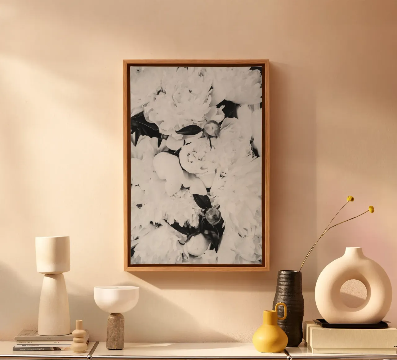 Quiete rustica tela con Cornice a cassetta da PhotoVibe Decor