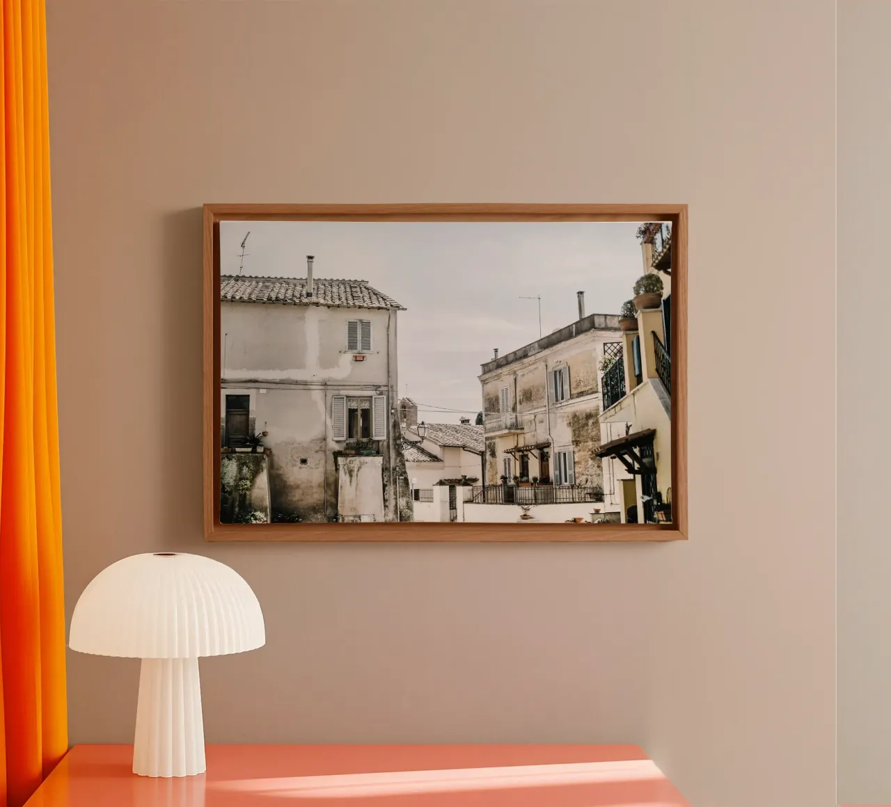 Quiete rustica tela con Cornice a cassetta da PhotoVibe Decor