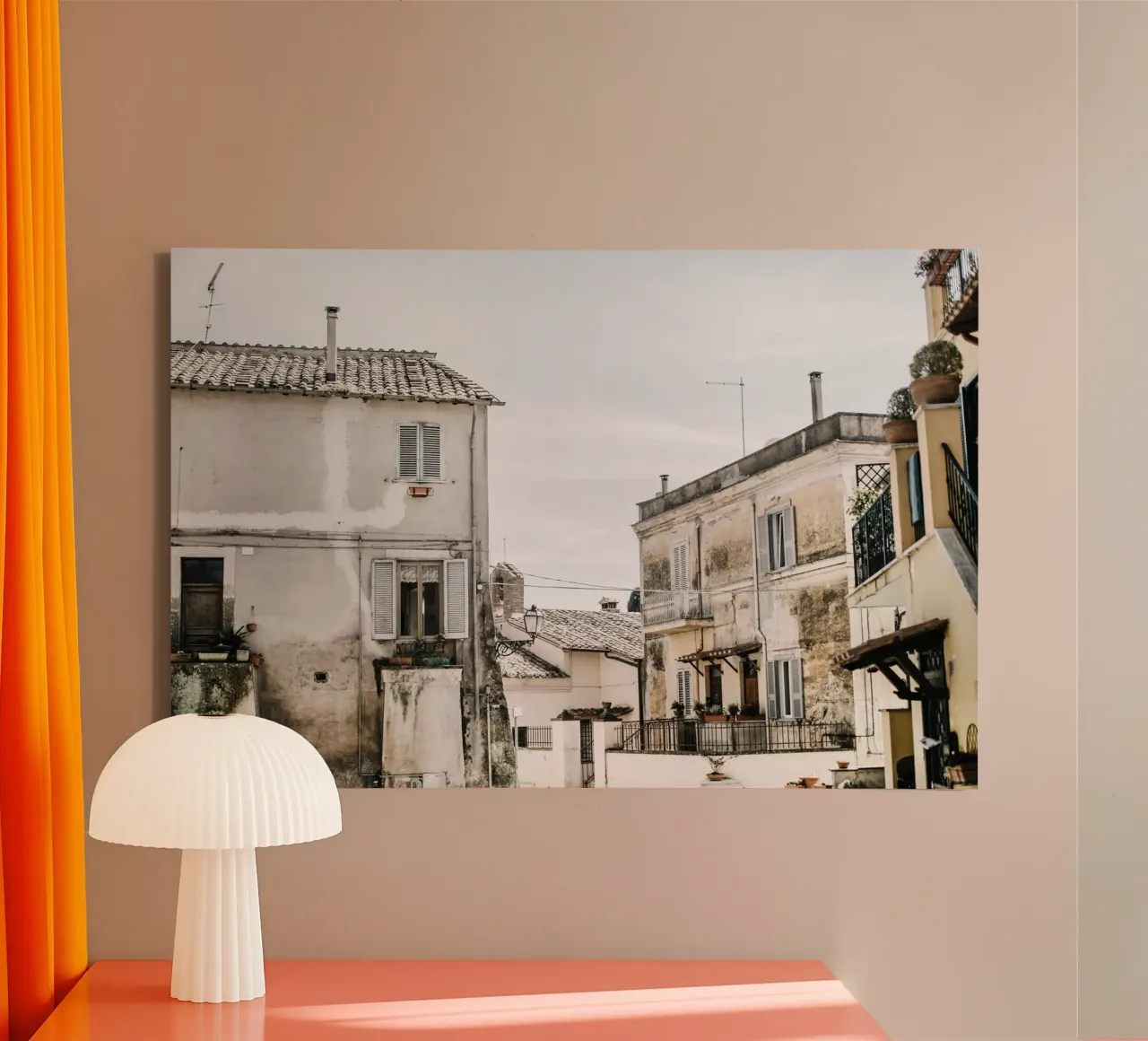Quiete rustica tela con Cornice a cassetta da PhotoVibe Decor