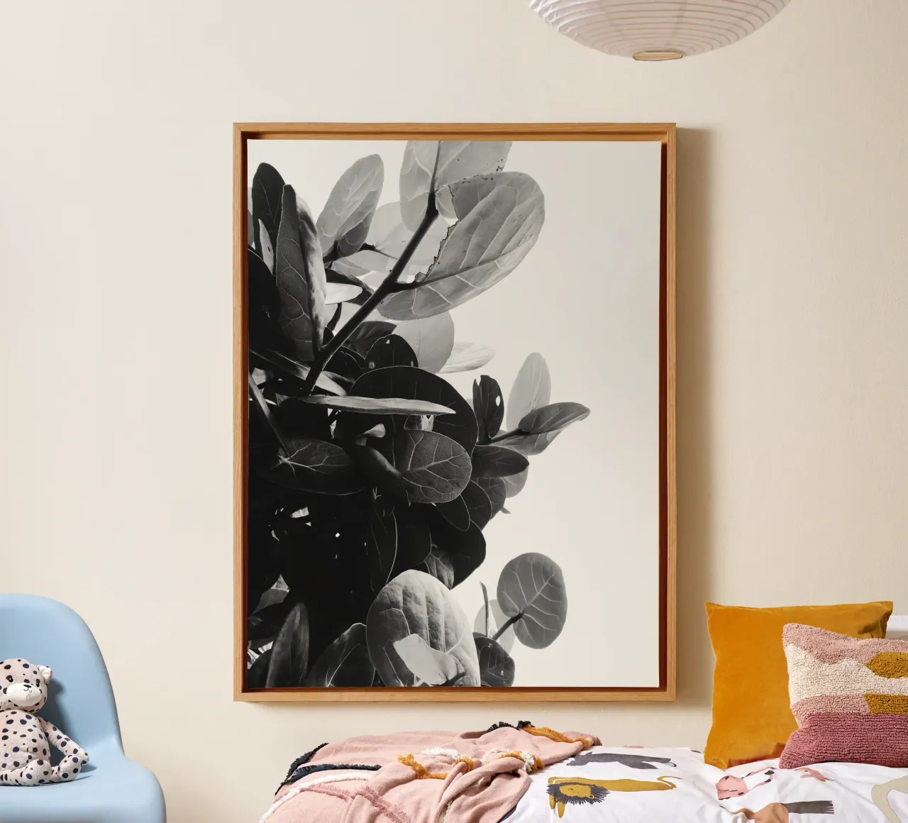 Quiete rustica tela con Cornice a cassetta da PhotoVibe Decor
