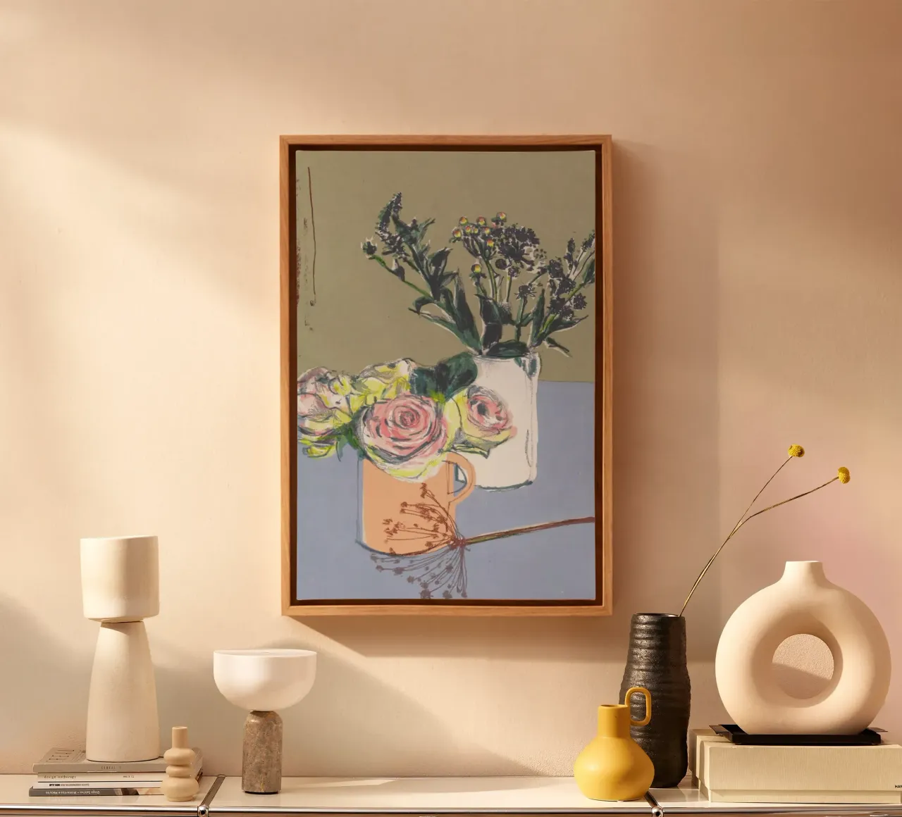 Roses & Winter Flowers canvas by Stars Above Us