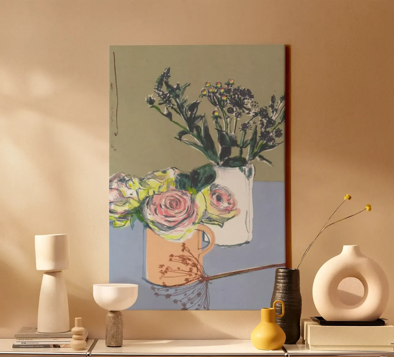 Roses & Winter Flowers canvas by Stars Above Us