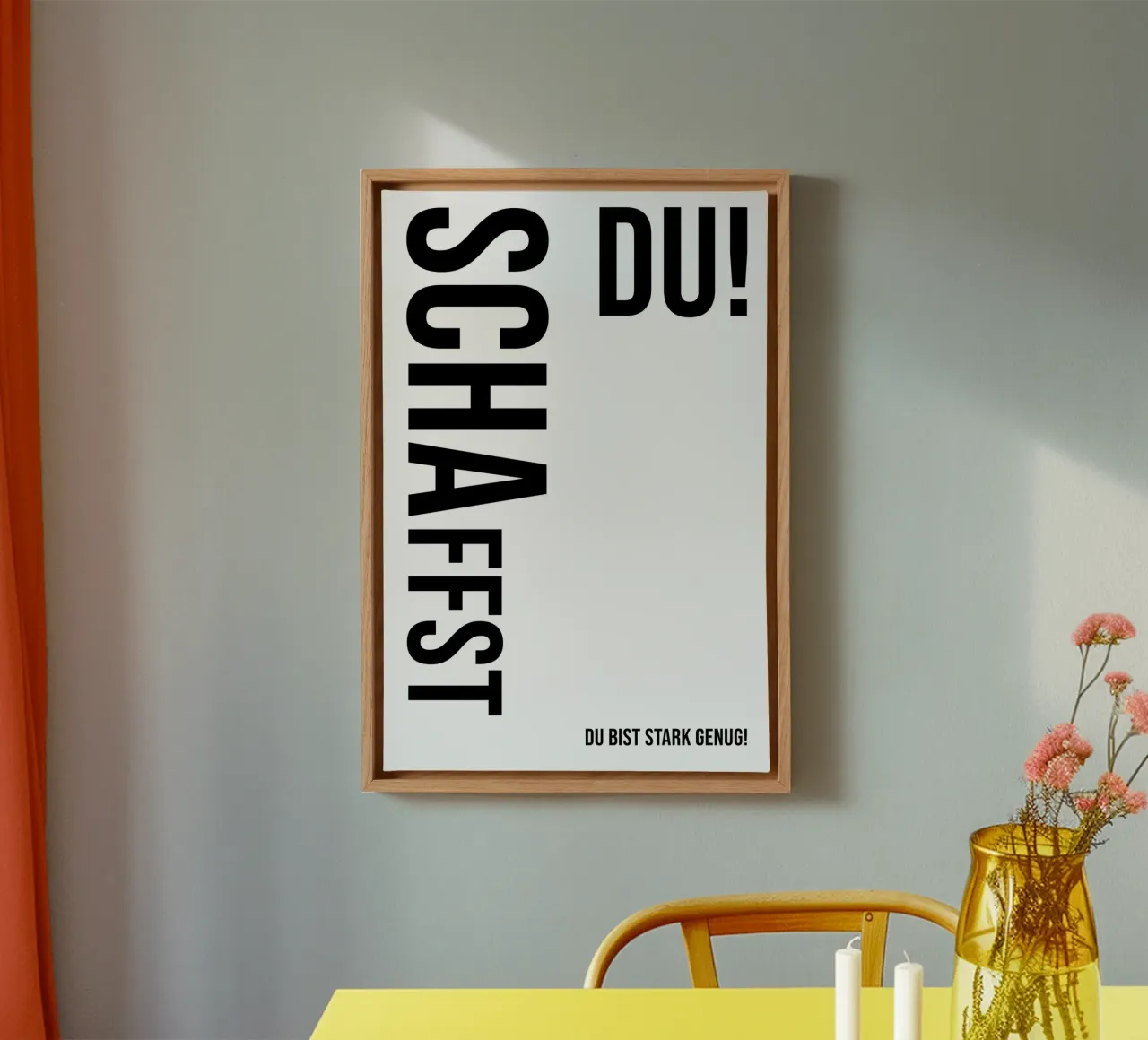 Siete in grado di gestire tela con Cornice a cassetta da YV TYPOGRAPHY
