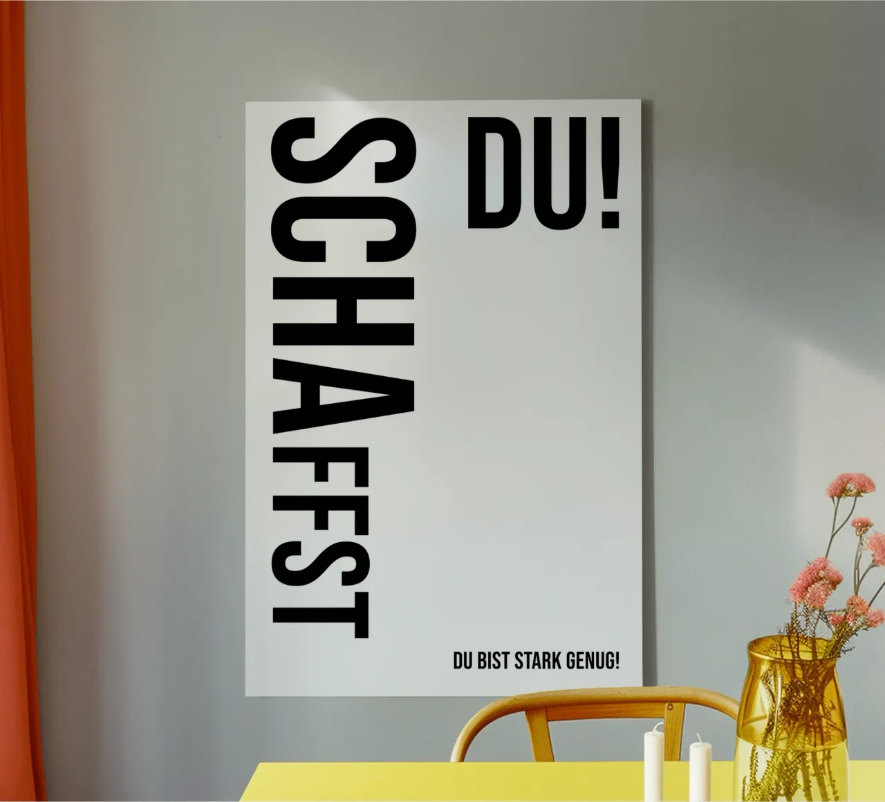 Siete in grado di gestire tela con Cornice a cassetta da YV TYPOGRAPHY