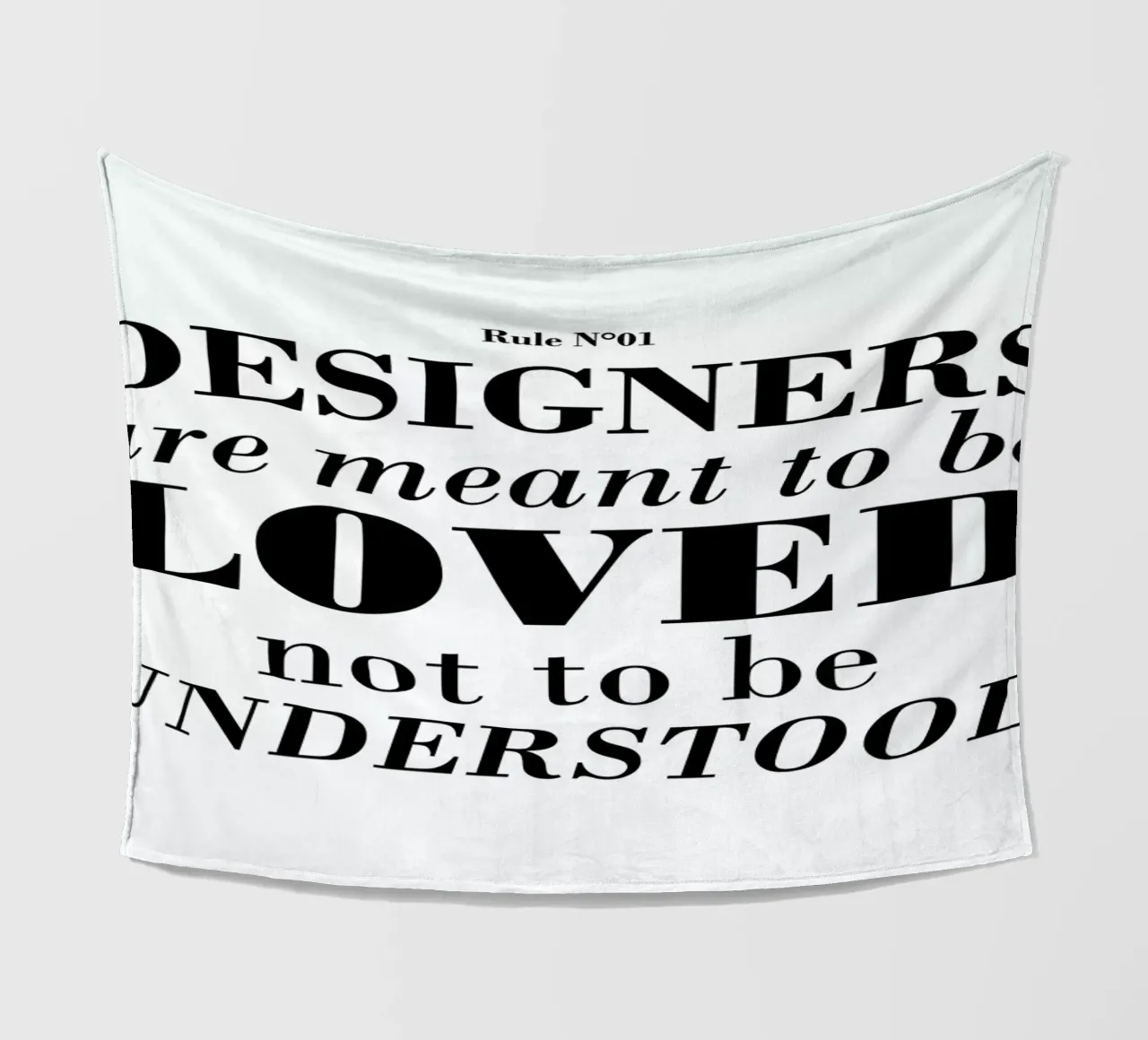 Rule 01 - Designer are meant.. coperta in pile da Mr Cup