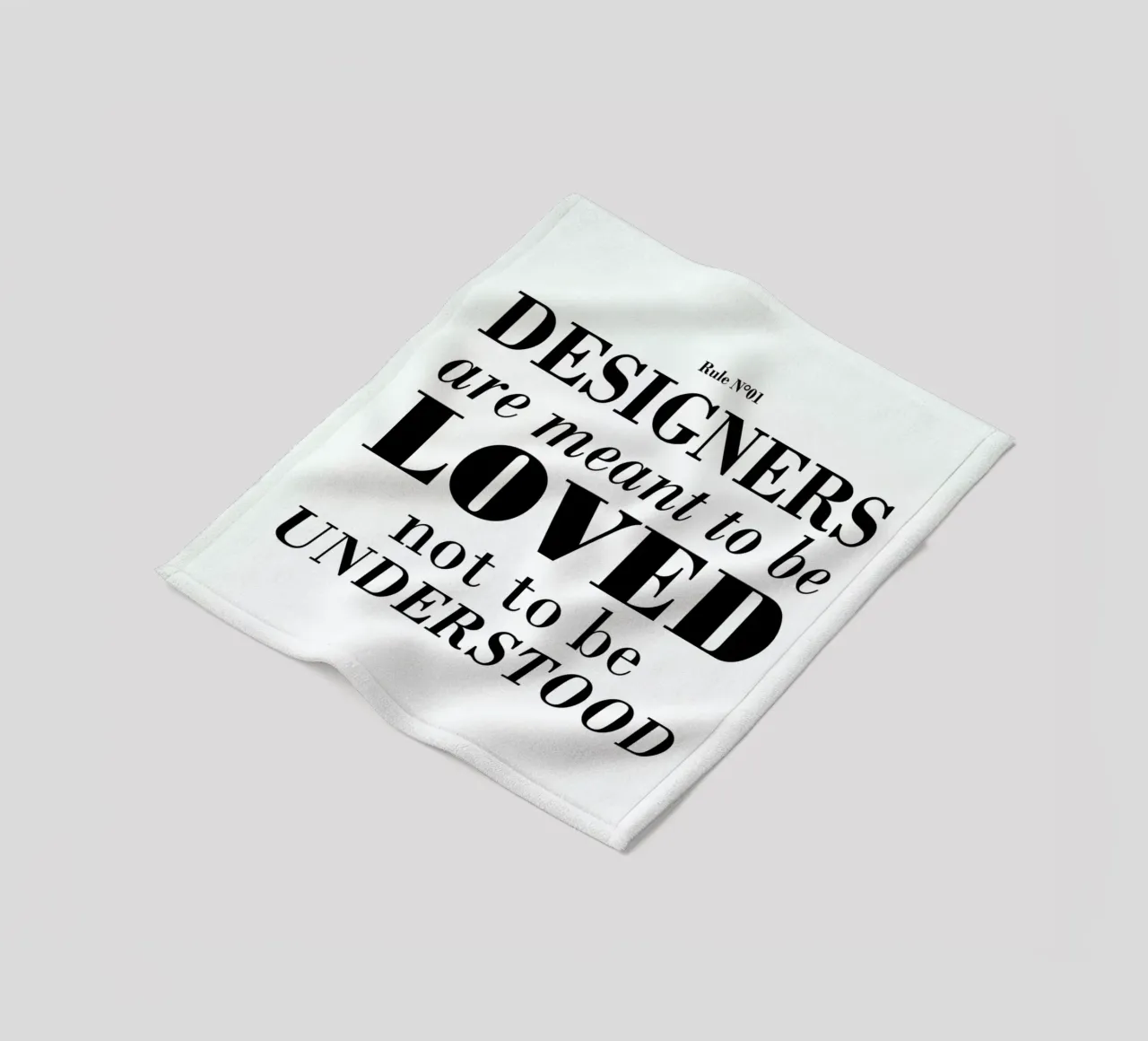 Rule 01 - Designer are meant.. coperta in pile da Mr Cup