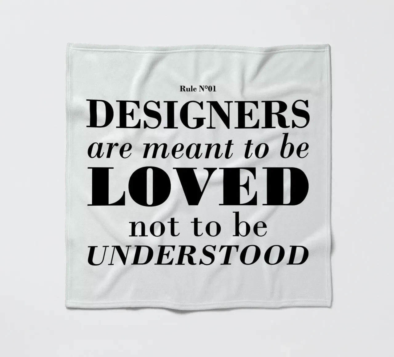 Rule 01 - Designer are meant.. coperta in pile da Mr Cup