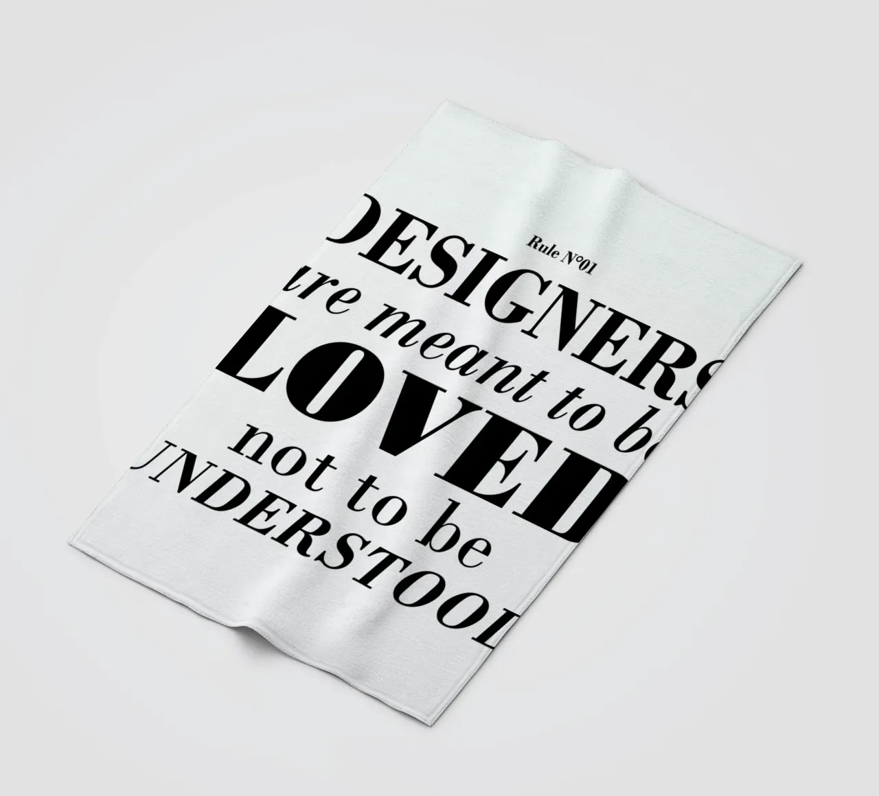 Rule 01 - Designer are meant.. coperta in pile da Mr Cup