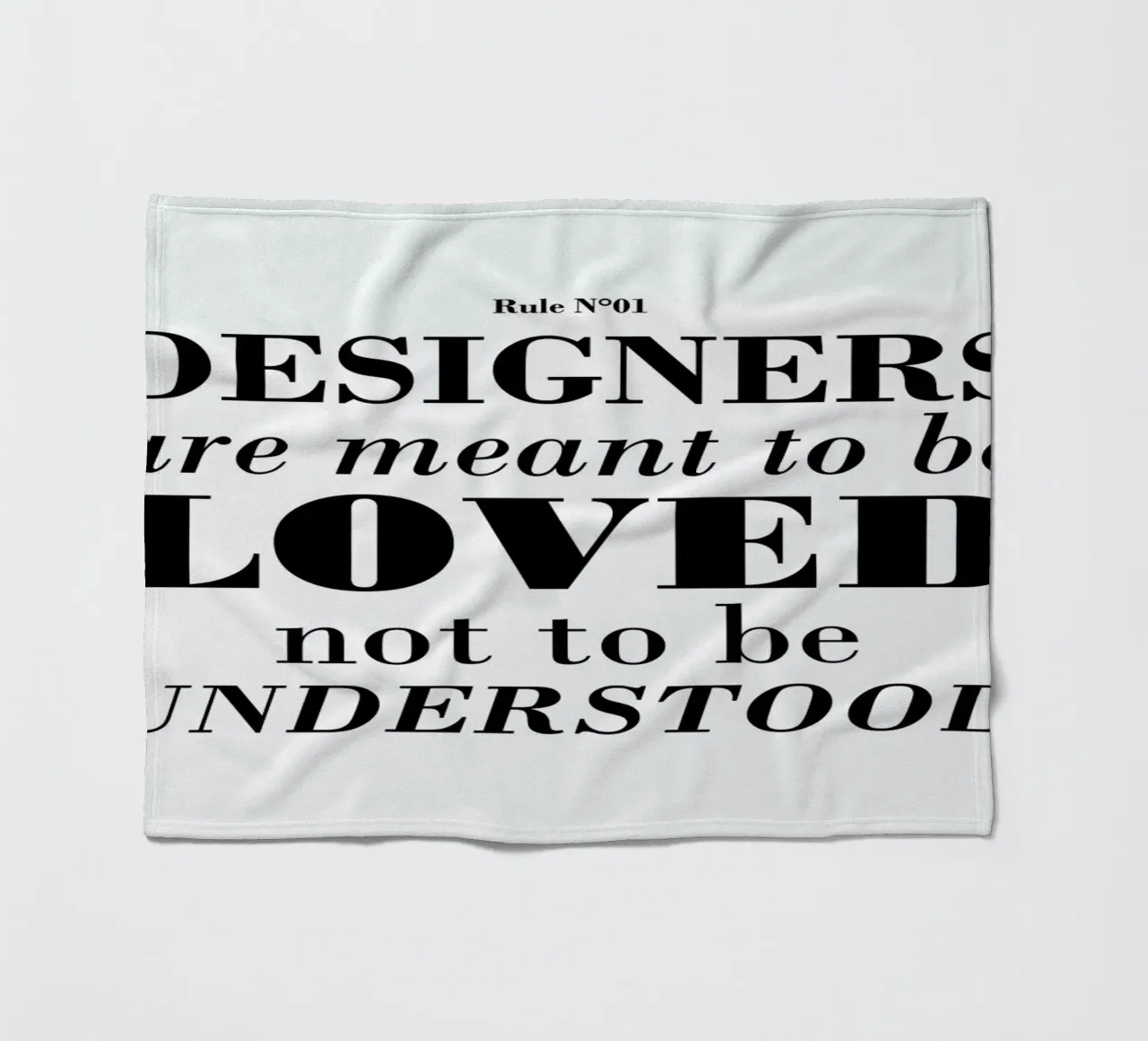 Rule 01 - Designer are meant.. coperta in pile da Mr Cup
