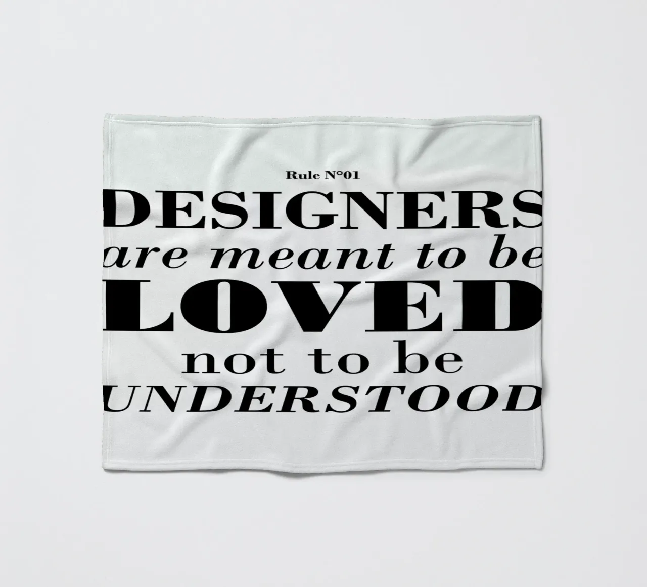 Rule 01 - Designer are meant.. coperta in pile da Mr Cup