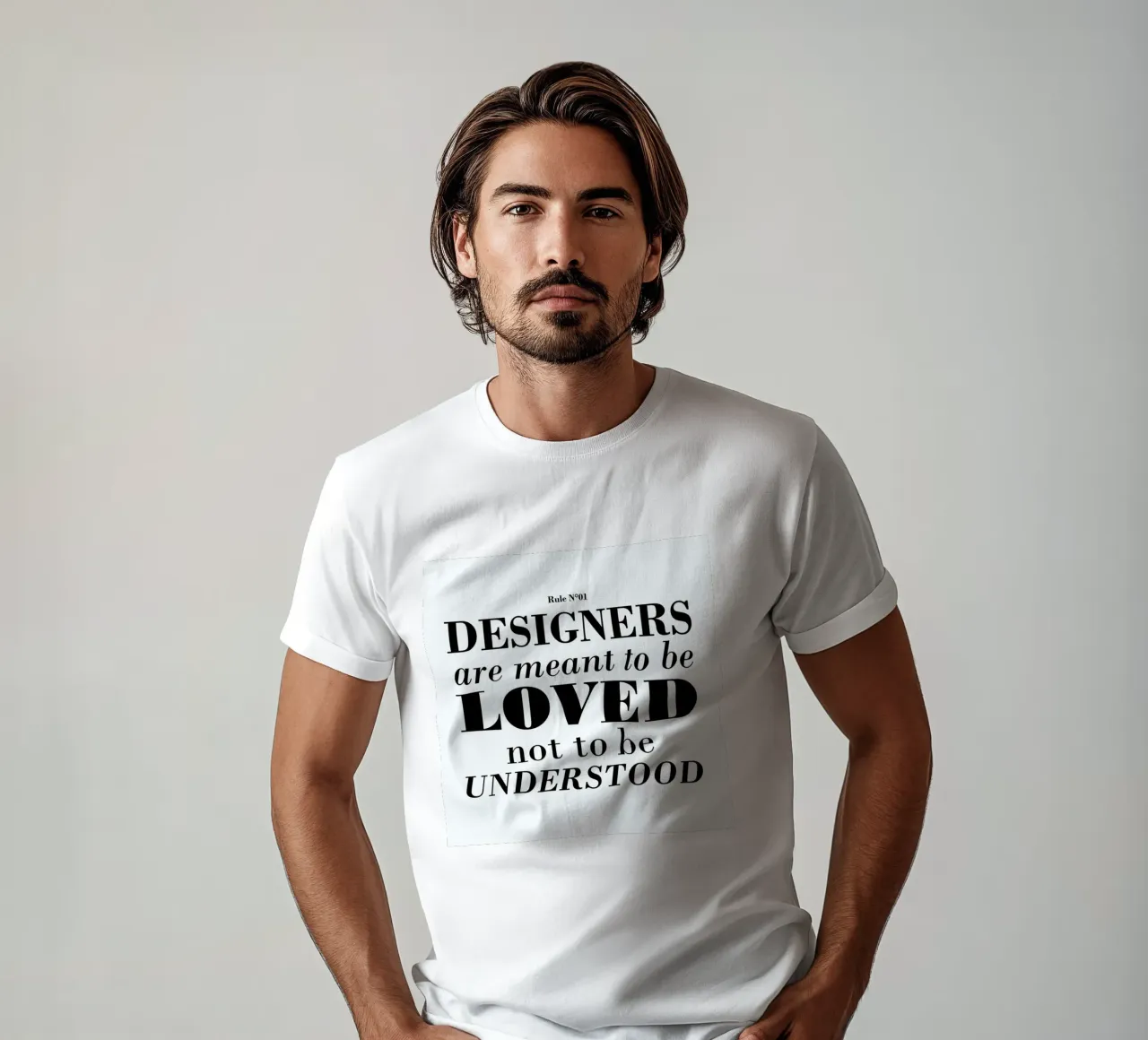 Rule 01 - Designer are meant.. t-shirt da Mr Cup