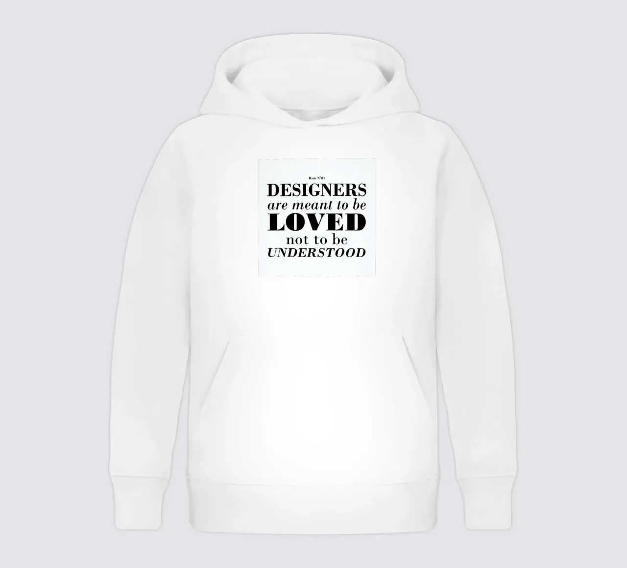 Rule 01 - Designer are meant.. sweat à capuche enfant de Mr Cup
