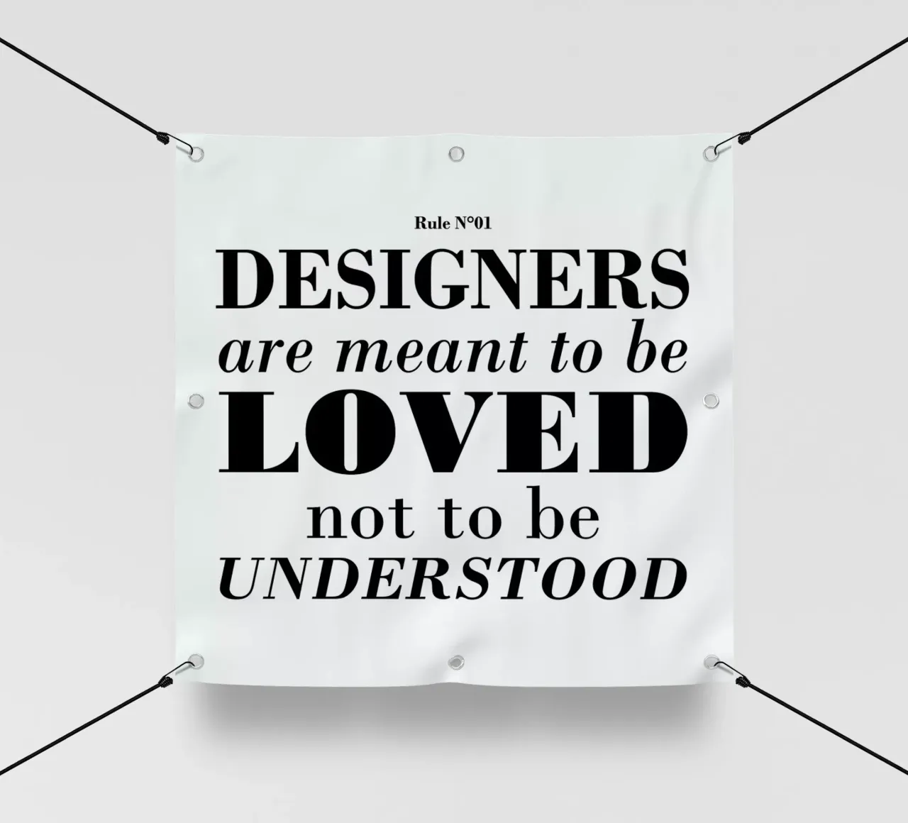 Rule 01 - Designer are meant.. telo in pvc da Mr Cup