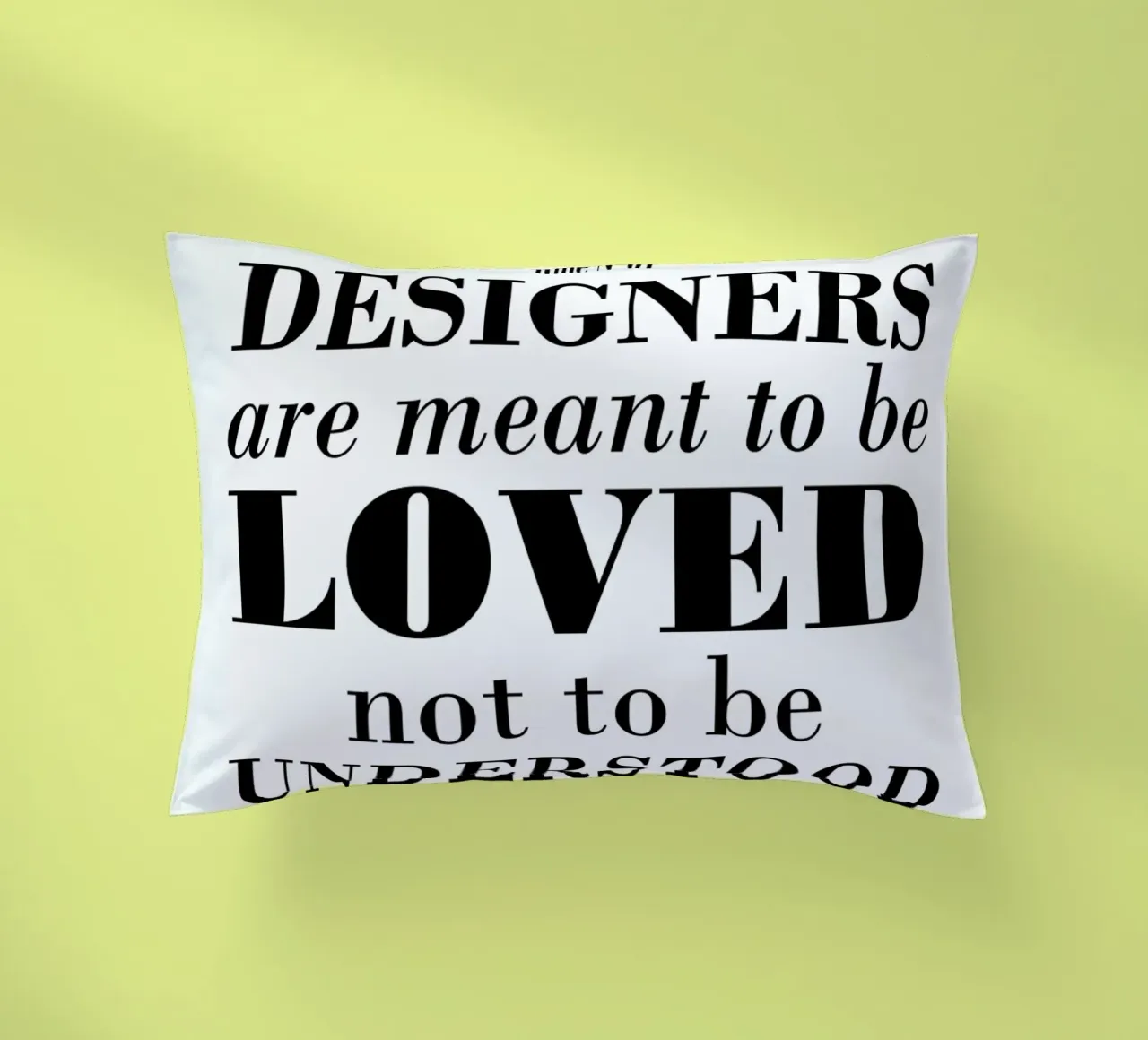 Rule 01 - Designer are meant.. cuscino da Mr Cup