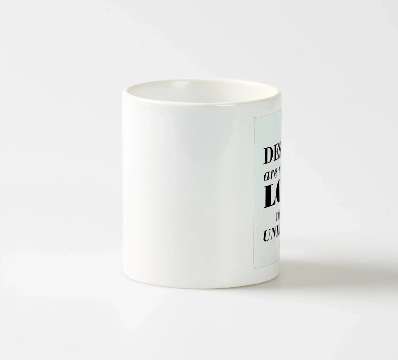 Rule 01 - Designer are meant.. tazza in ceramica da Mr Cup