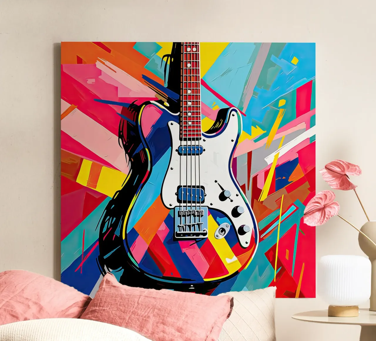 Muurkunst van Imagine canvas met Baklijst van Imagine
