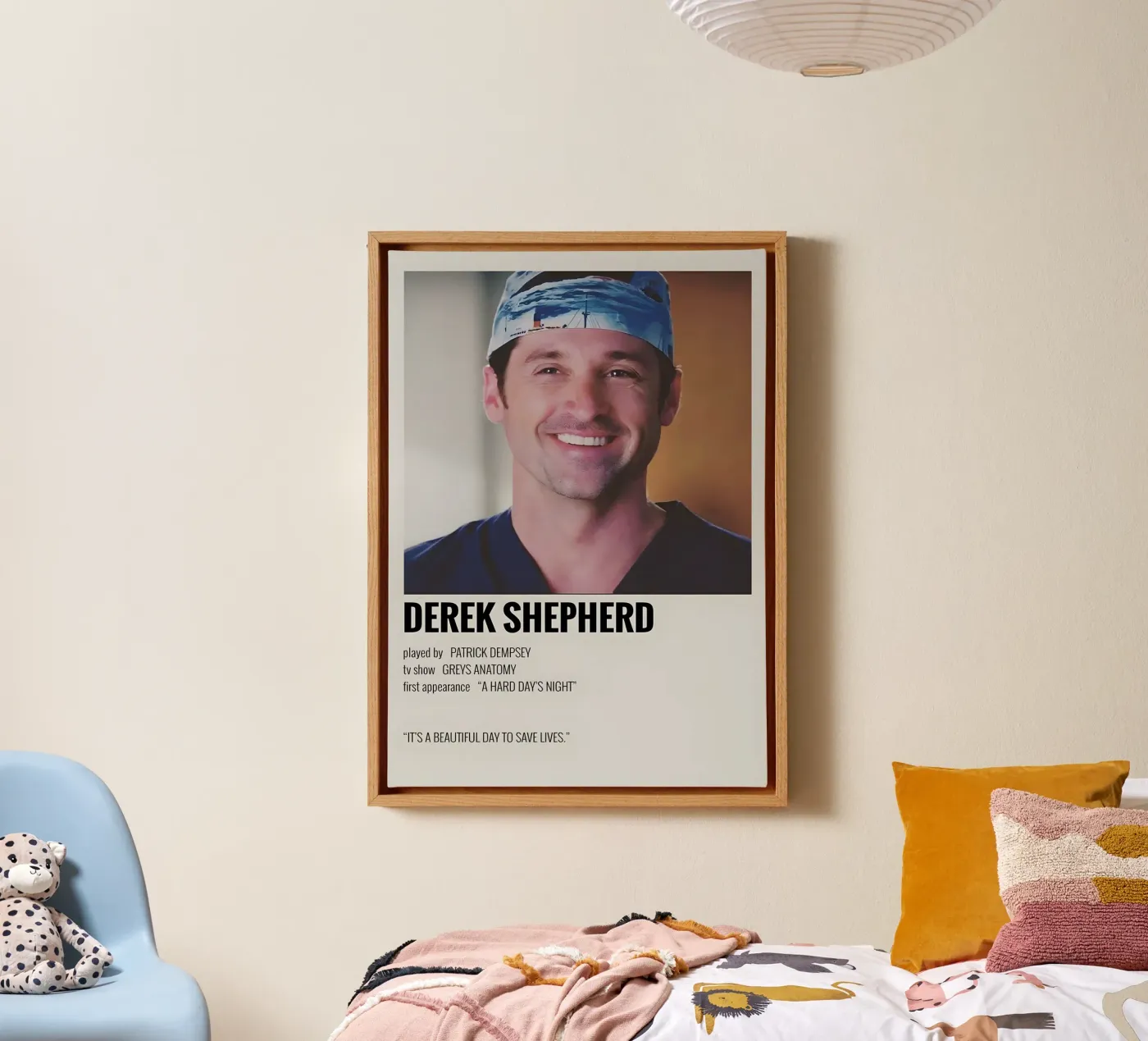 DEREK SHEPHERD tela da MVFminimalist