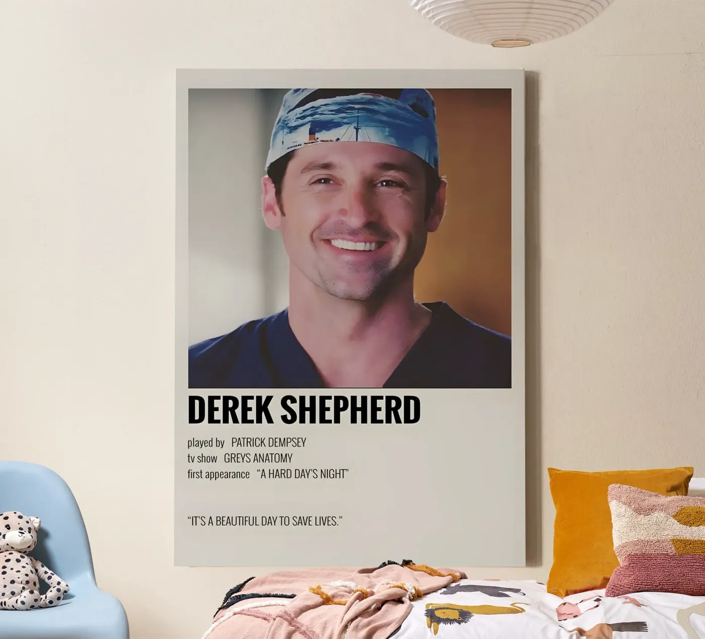 DEREK SHEPHERD tela da MVFminimalist