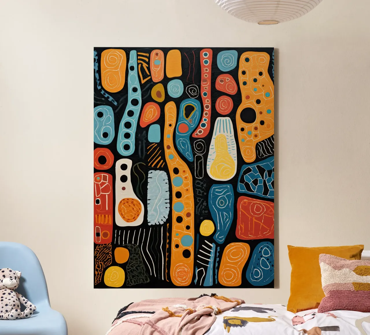 Muurkunst van Imagine canvas met Baklijst van Imagine