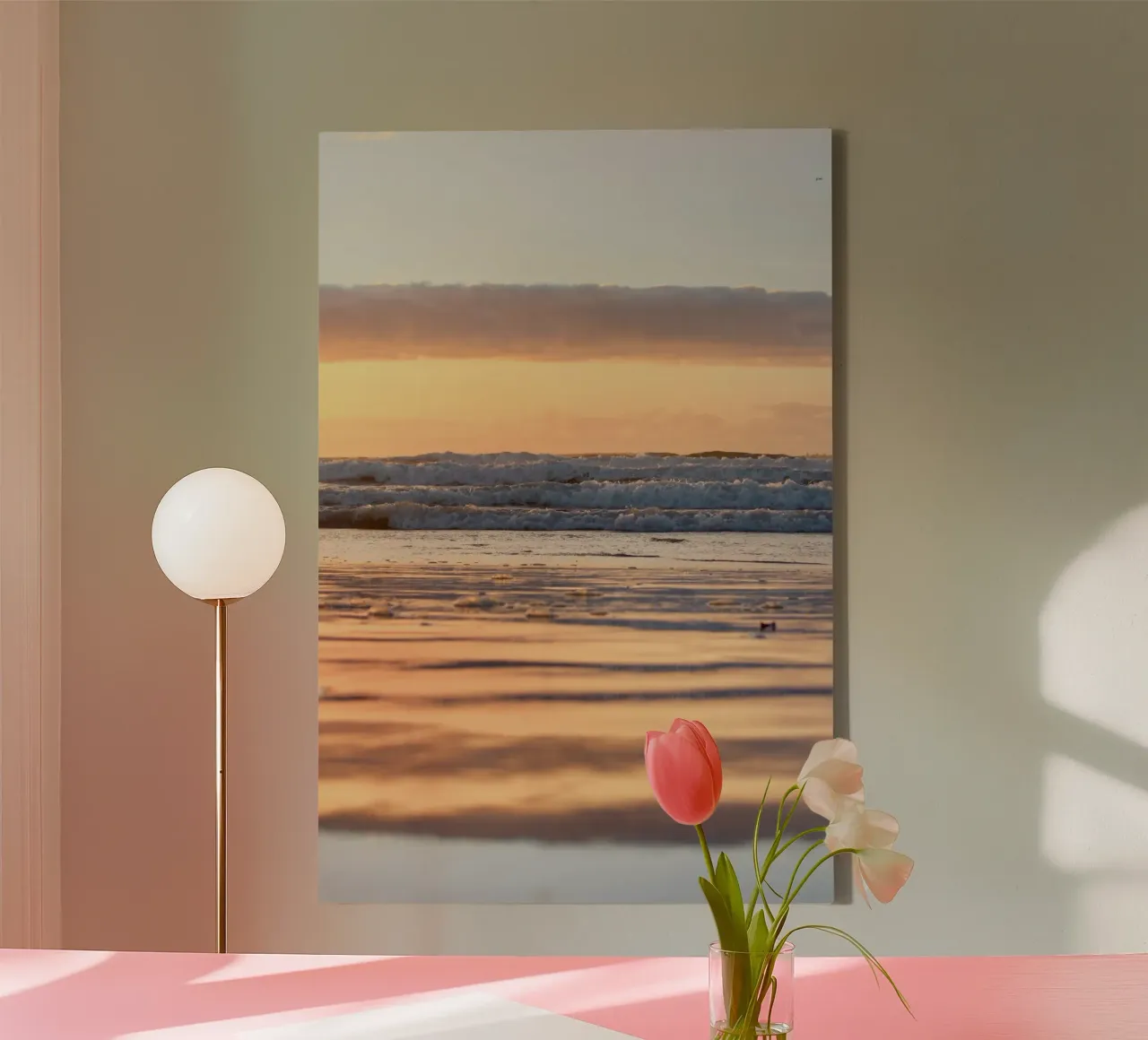 spiaggia oceano tela con Cornice a cassetta da Earthly Visions