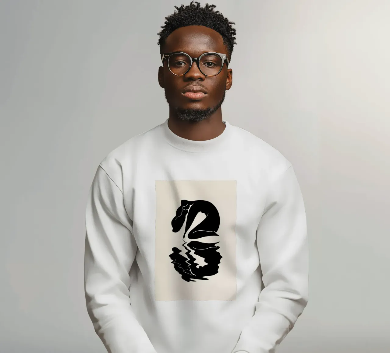 Blurred 2 felpa da Graphite