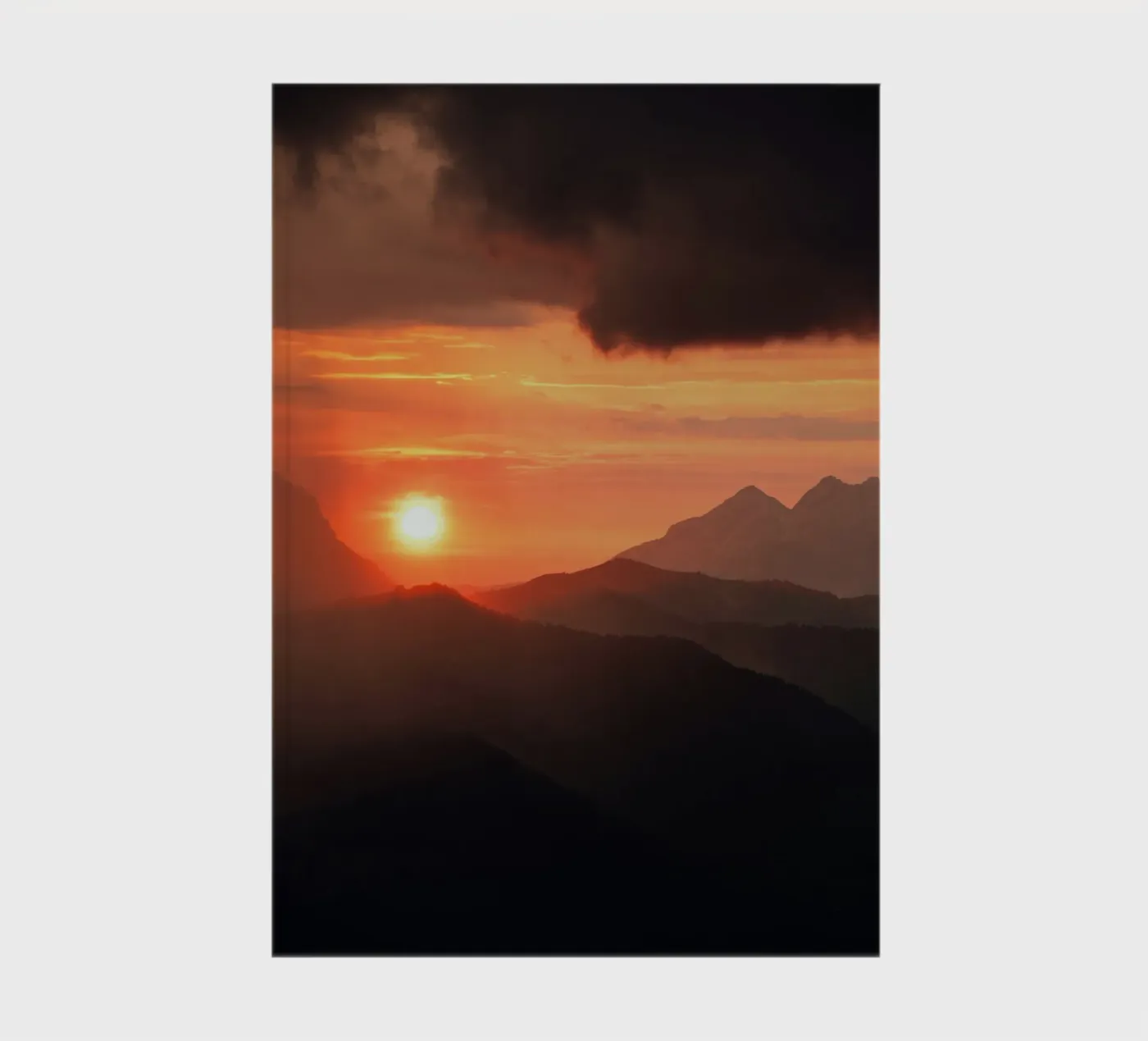 sunset mountains notebook by Earthly Visions