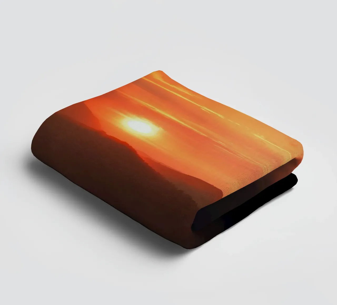 sunset mountains towel by Earthly Visions